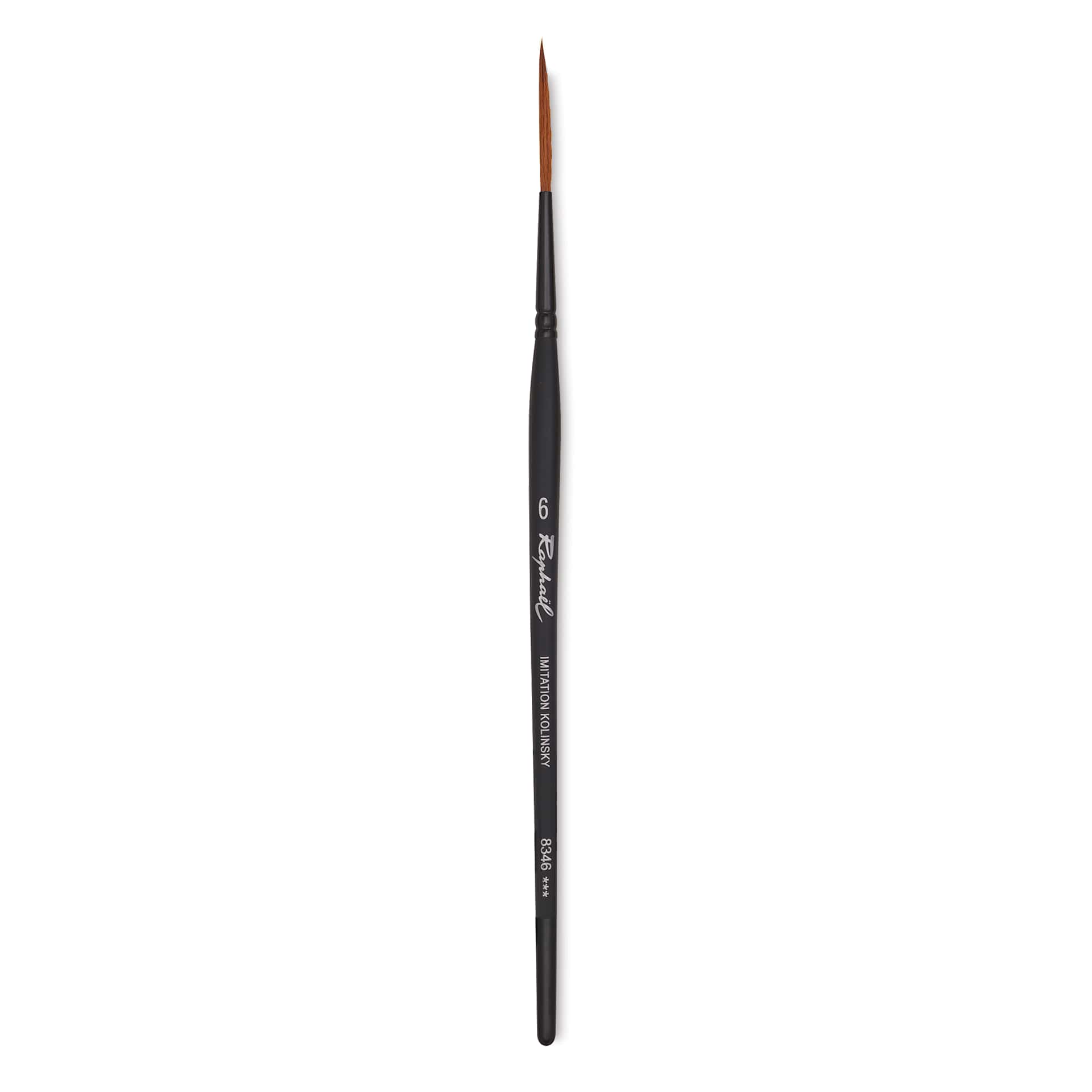 Raphaël Stradivarius Synthetic Kolinsky Sable Brush - Rigger, Size 6, Short Handle