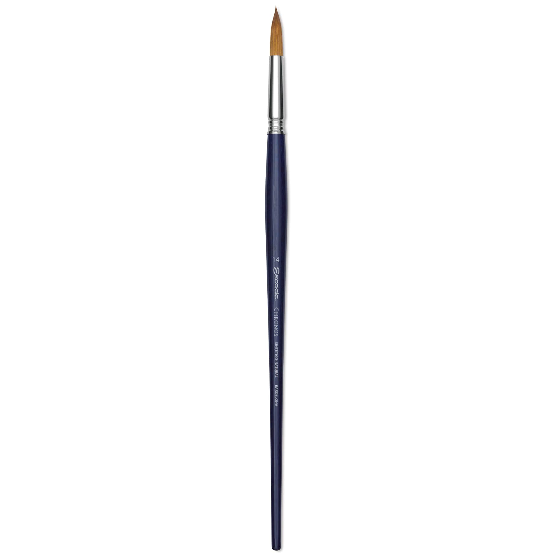 Escoda Chronos Brush - Long Handle, Round, Size 14