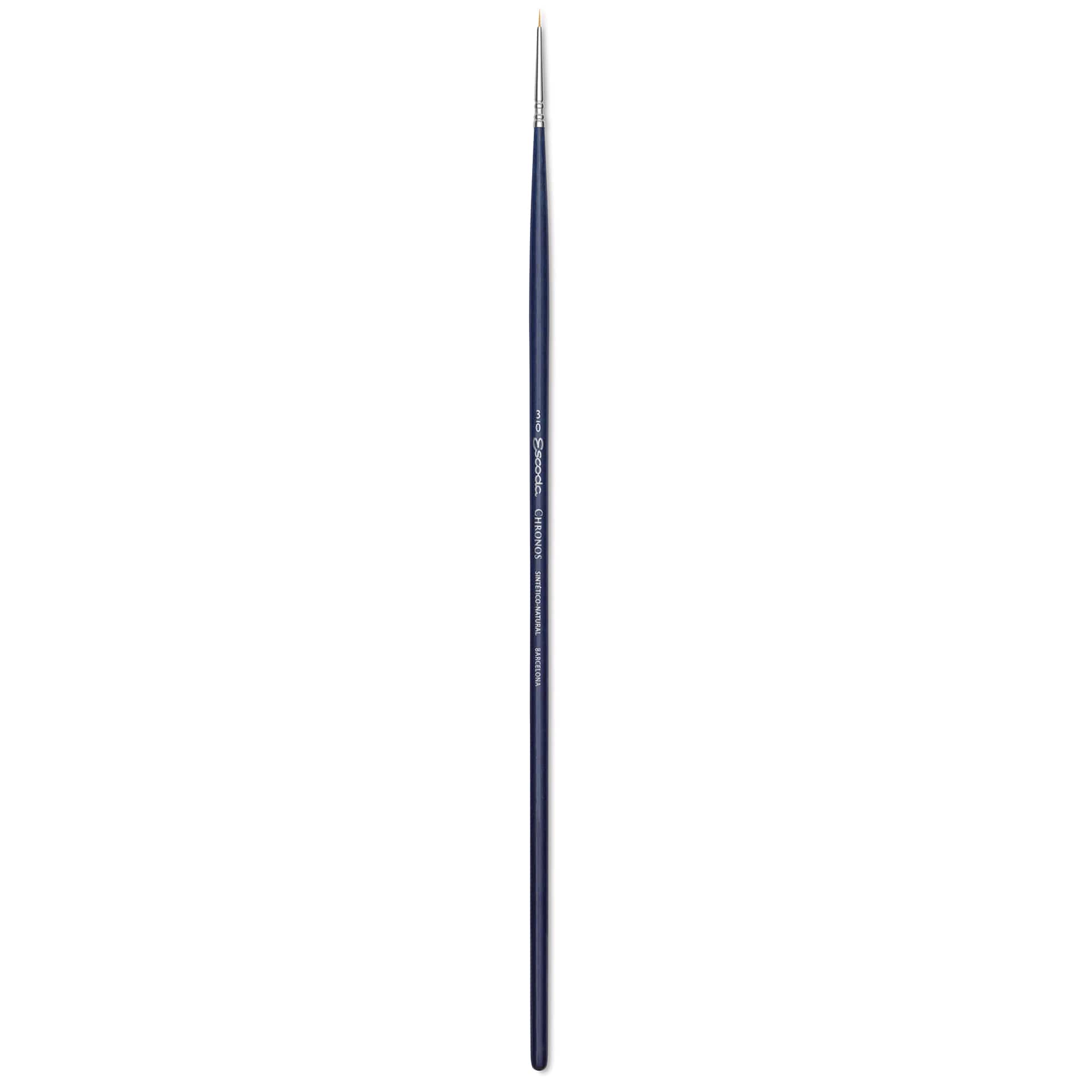 Escoda Chronos Brush - Long Handle, Round, Size 3/0