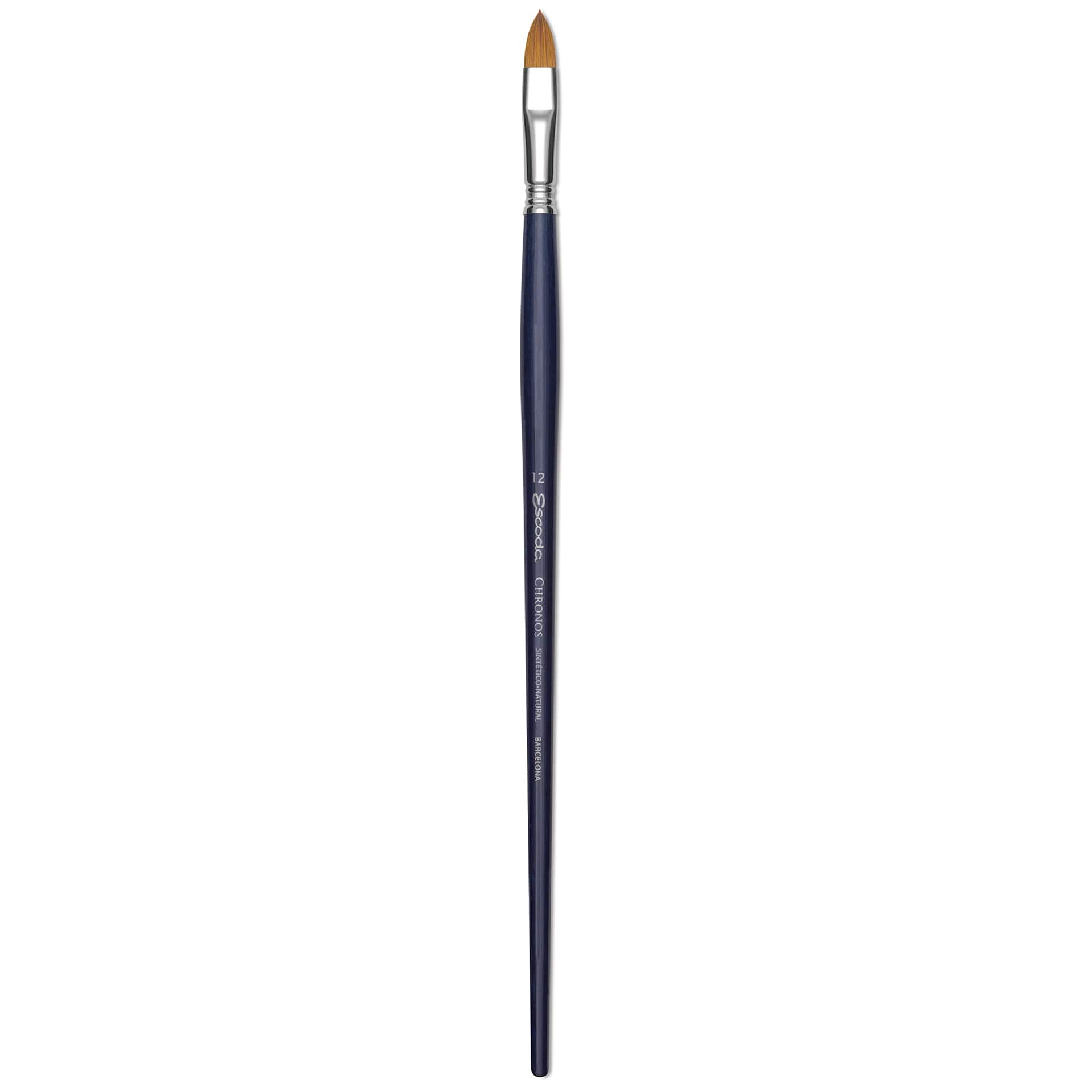 Escoda Chronos Brush - Long Handle, Filbert, Size 12