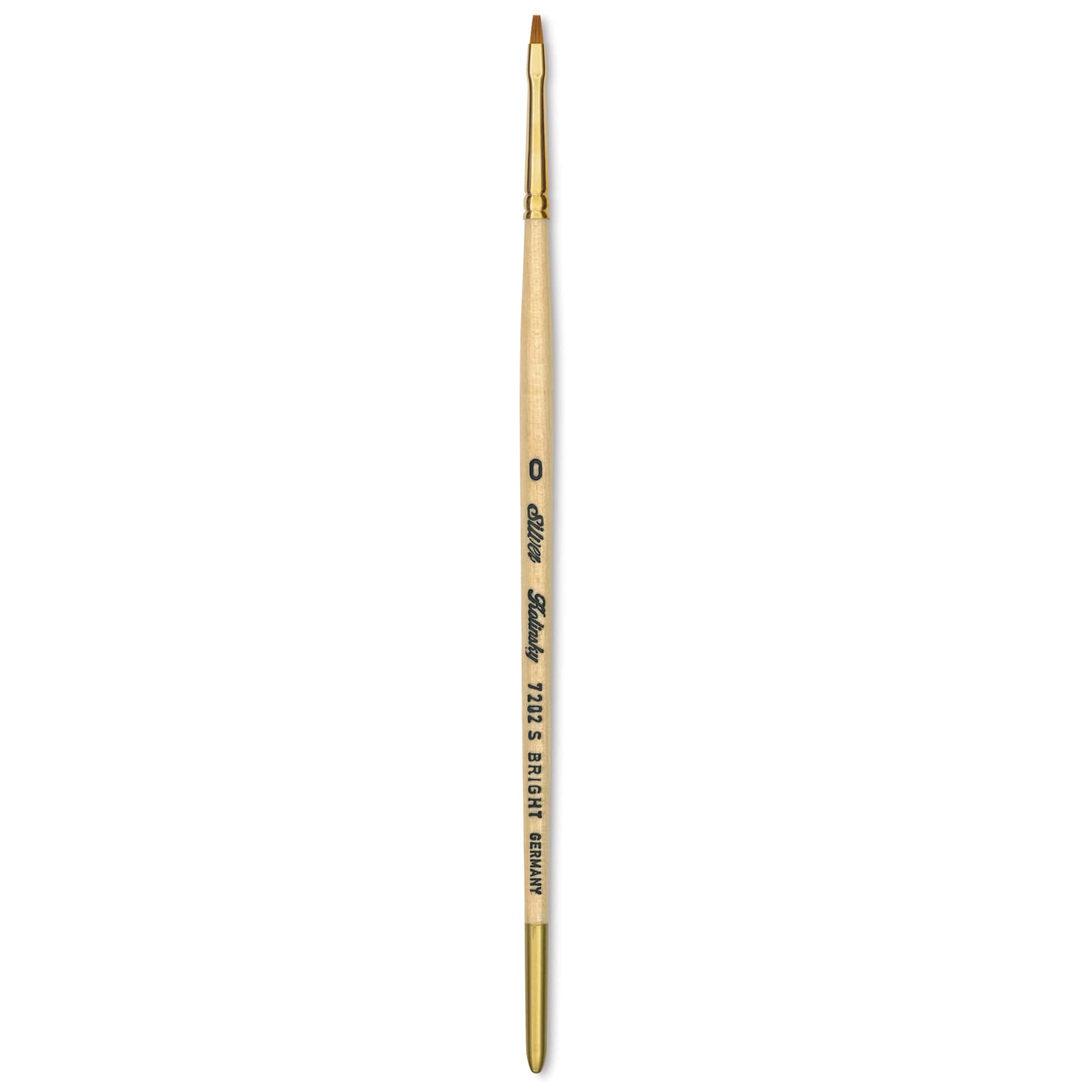 Silver Brush Silver Kolinsky Red Sable Brush - Short Handle, Bright, Size 0