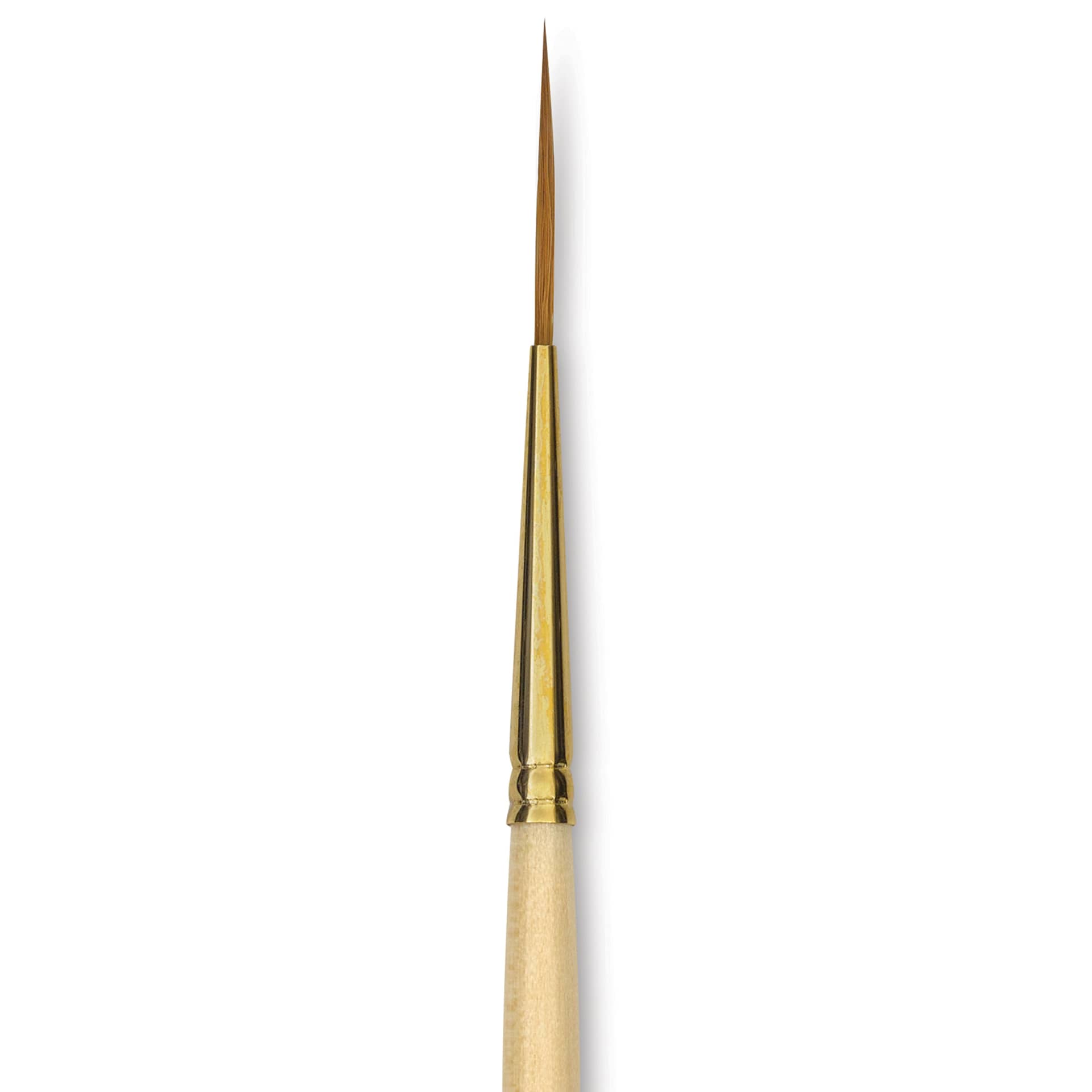 Silver Brush Silver Kolinsky Red Sable Brush - Short Handle, Script Liner, Size 0, close-up