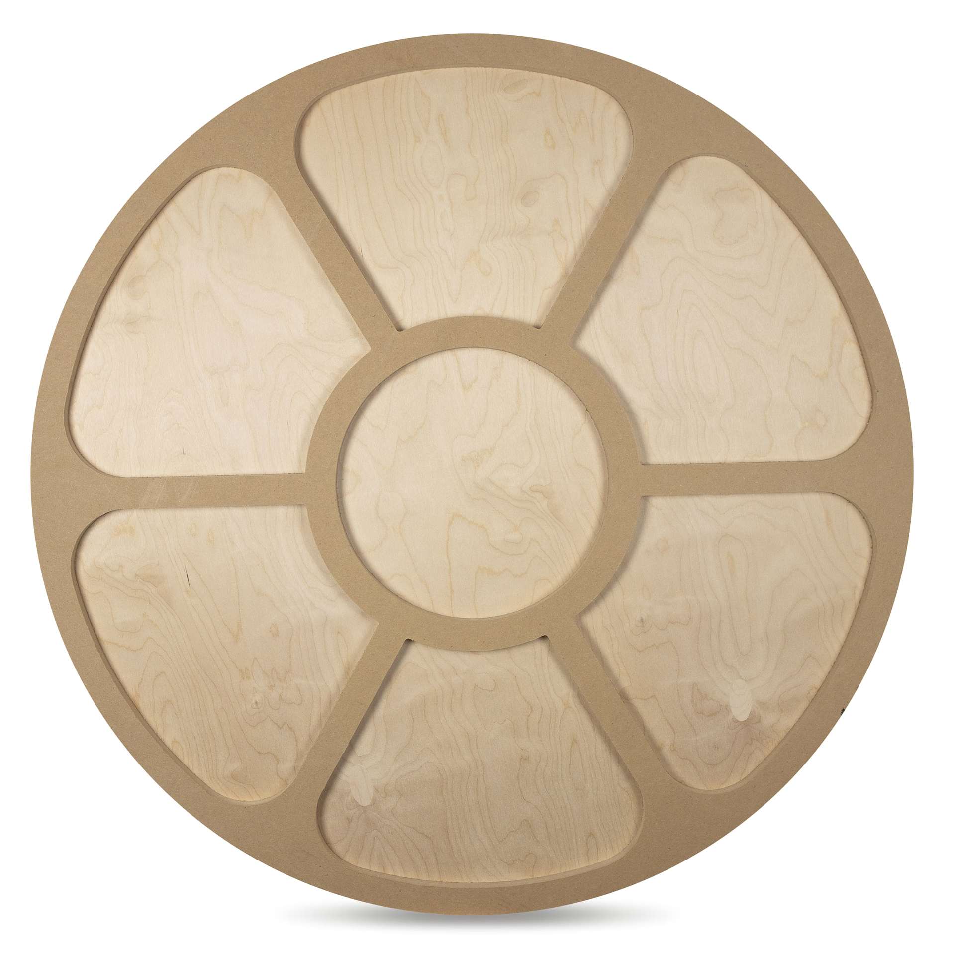 American Easel Cradled Round Birch Painting Panel - 30" Dia. x 7/8" D - back