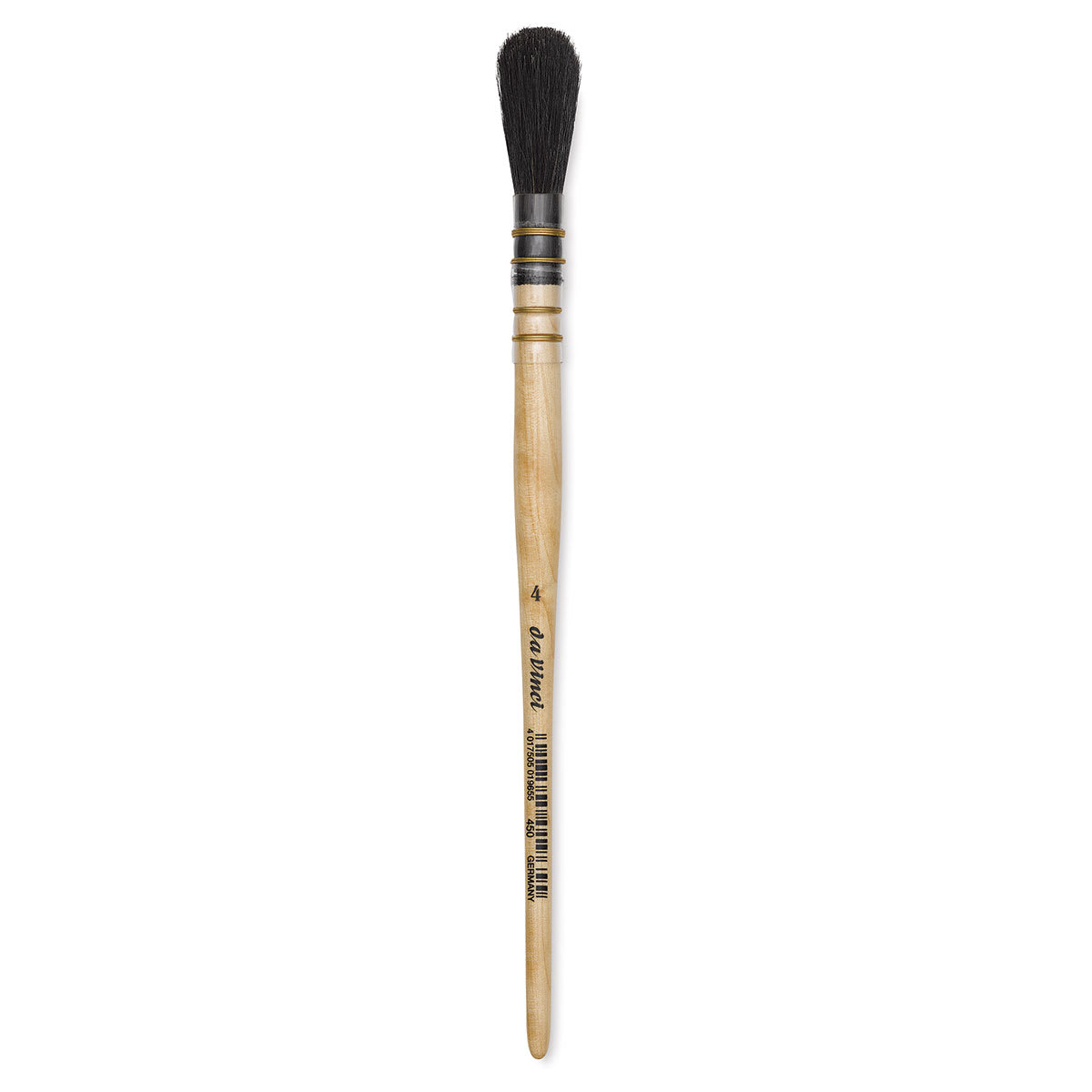 Da Vinci Black Goat Brush - Quill Mop, Short Handle, Size 4