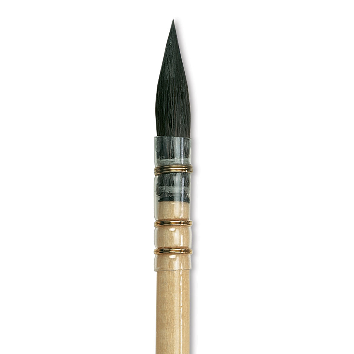 Da Vinci Petit Gris Pur Blue Squirrel Brush - Quill, Short Handle, Size 0 close up