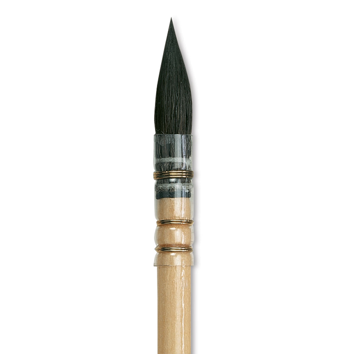 Da Vinci Petit Gris Pur Blue Squirrel Brush - Quill, Short Handle, Size 1 close up