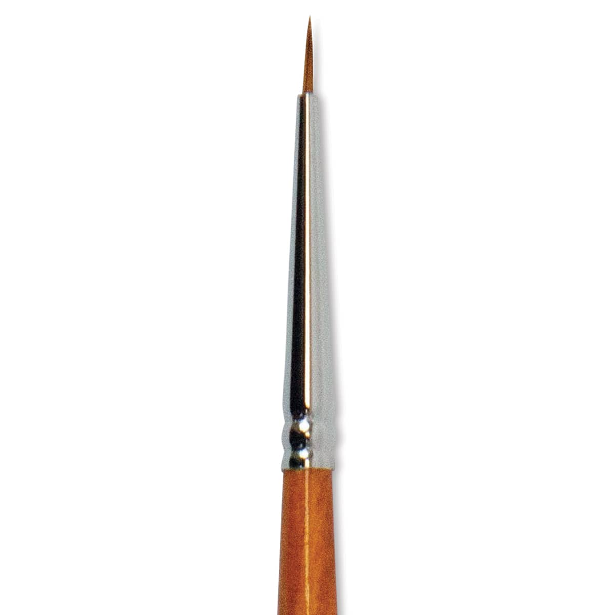 Silver Brush Golden Natural Brush - Round, Short Handle, 5/0 close up