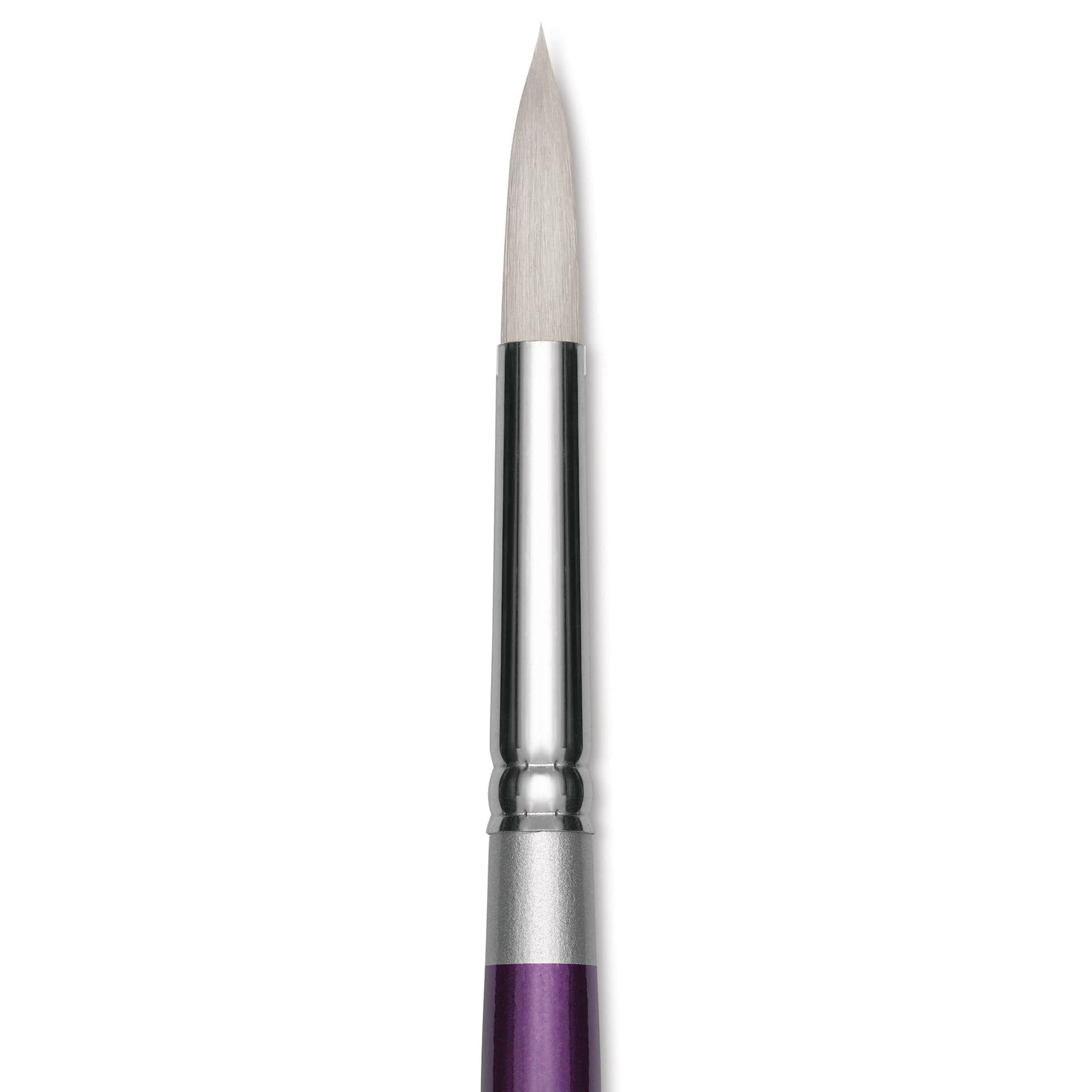Silver Brush Silver Silk 88 Synthetic Brush - Short Handle, Round, Size 12, close-up