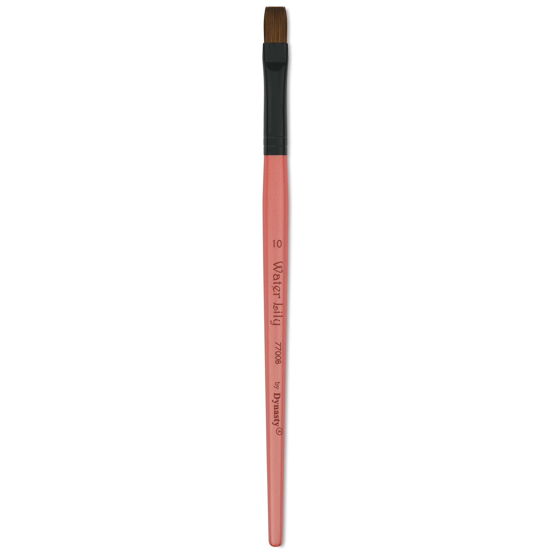 Dynasty Water Lily Watercolor Brush - Short Handle, Bright, Size 10