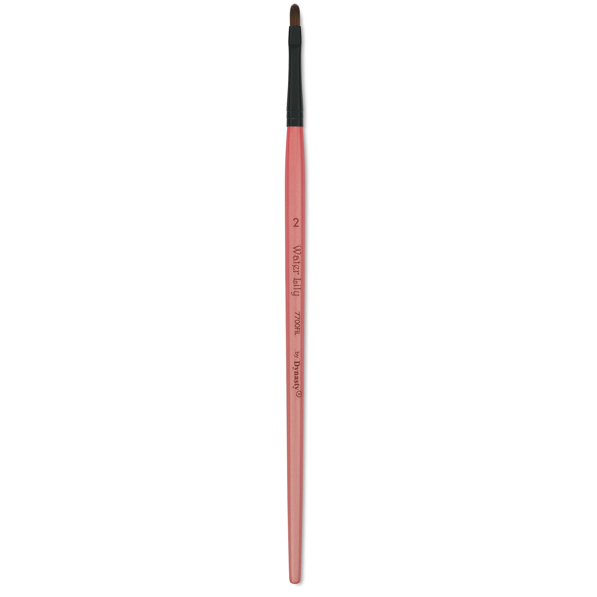Dynasty Water Lily Watercolor Brush - Short Handle, Filbert, Size 2