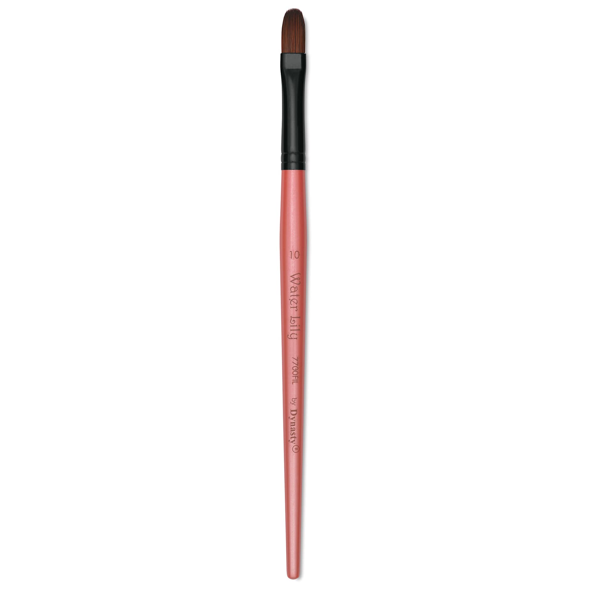 Dynasty Water Lily Watercolor Brush - Short Handle, Filbert, Size 10