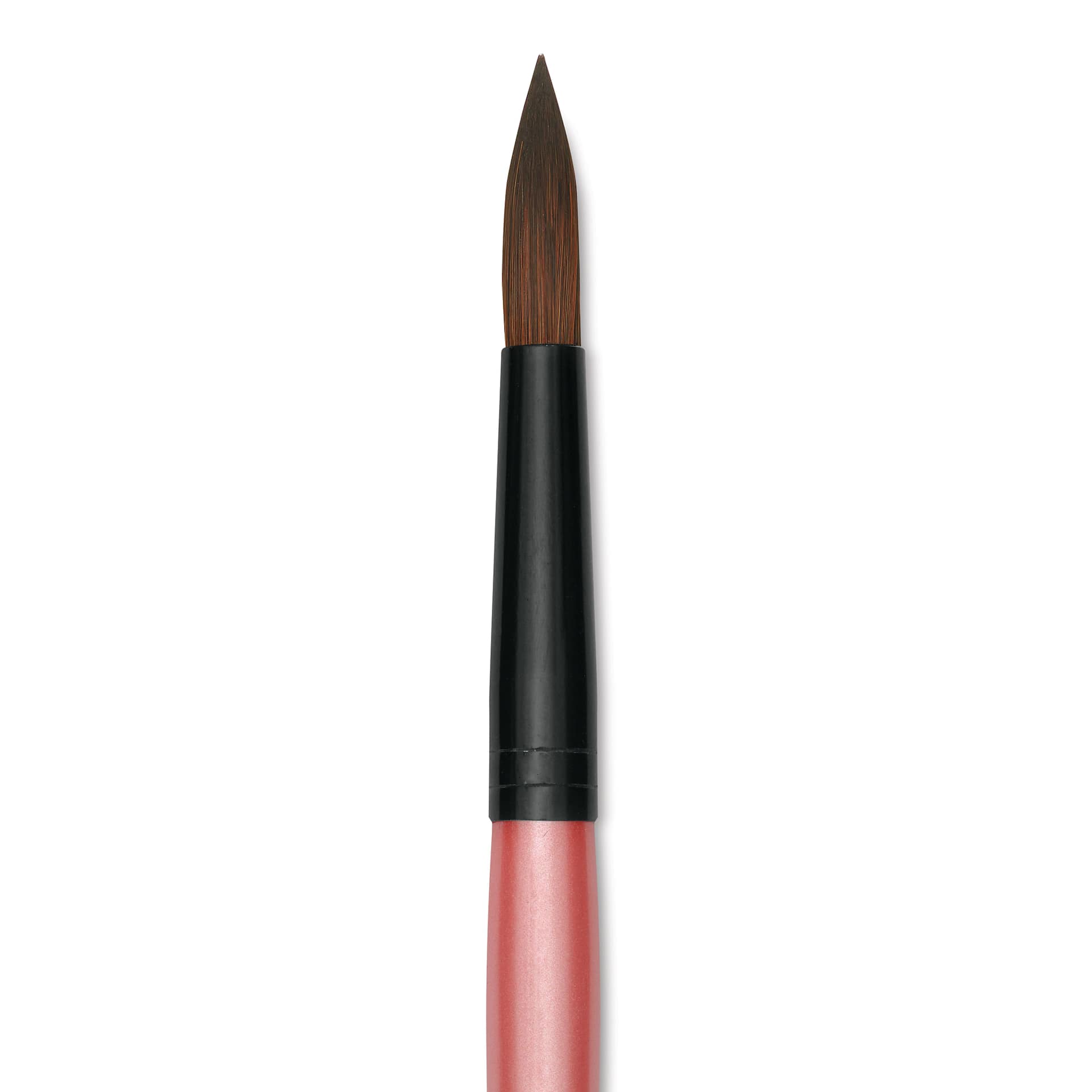 Dynasty Water Lily Watercolor Brush - Short Handle, Round, Size 12, close-up