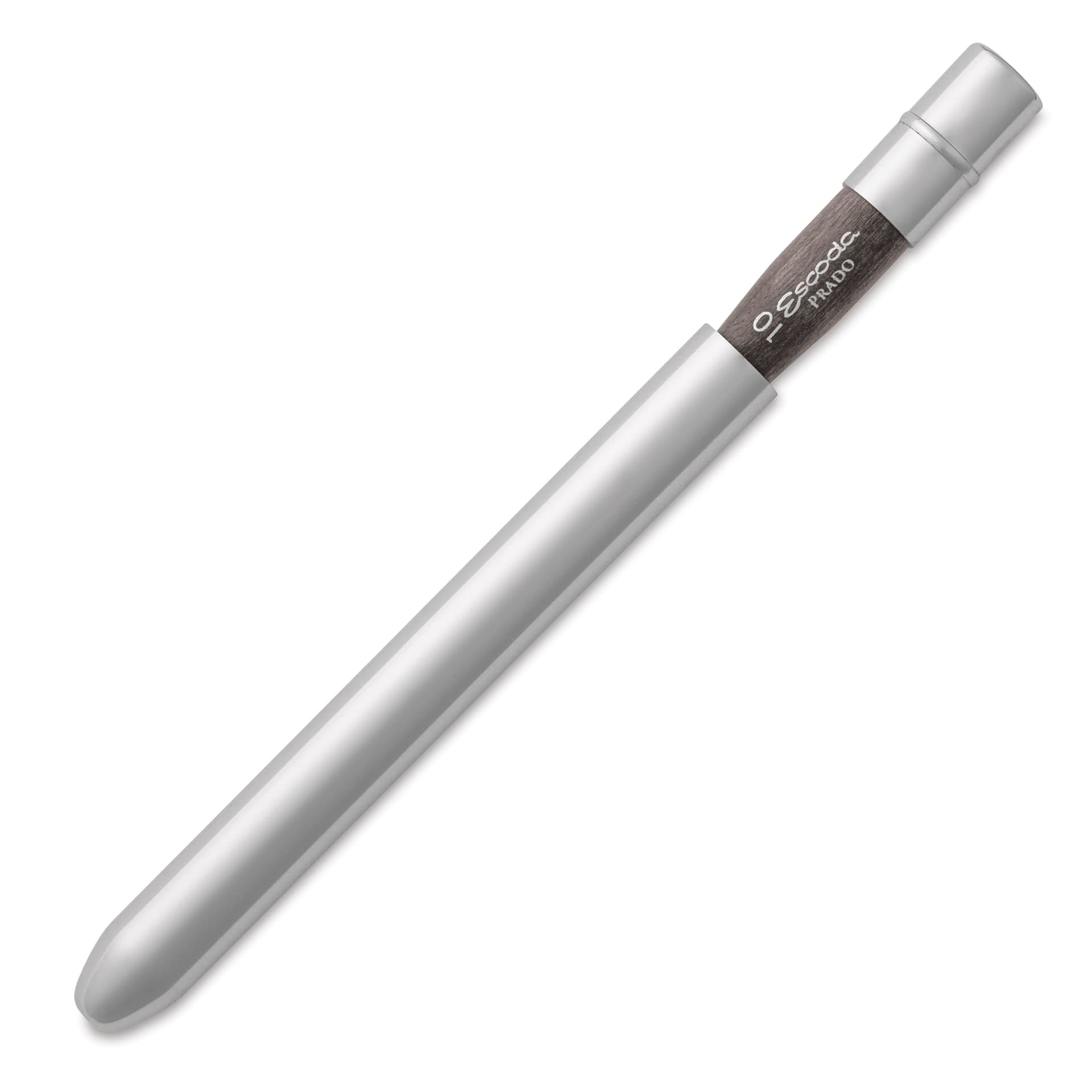 Escoda Prado Tame Synthetic Travel Brush - Bright, Short Handle, Size 10, brush top inserted in handle