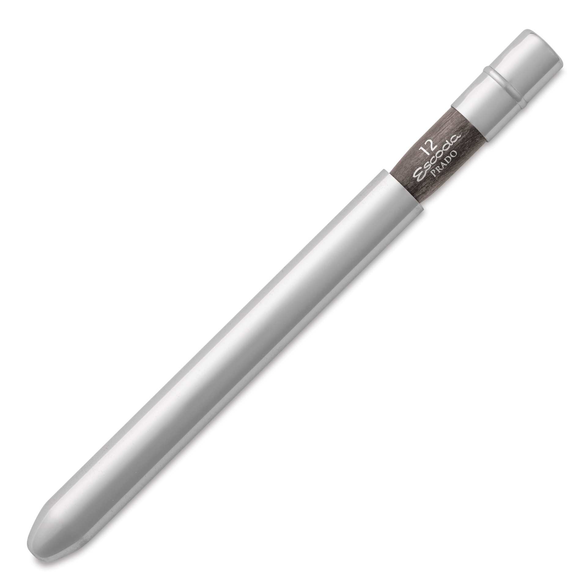 Escoda Prado Tame Synthetic Travel Brush - Bright, Short Handle, Size 12, brush top inserted in handle