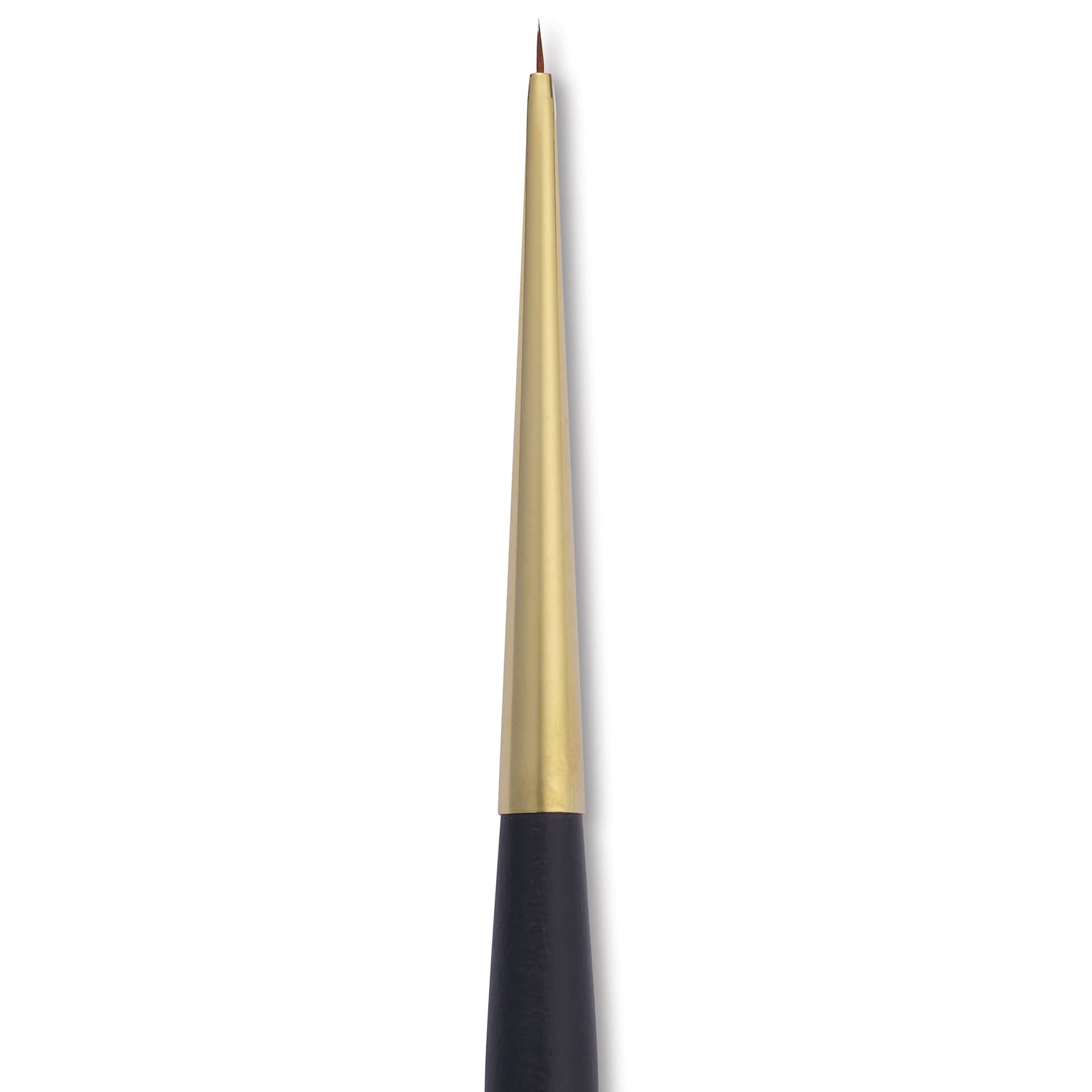 Isabey Isagold Synthetic Brush - Spotter, Short Handle, Size 2/0, close-up