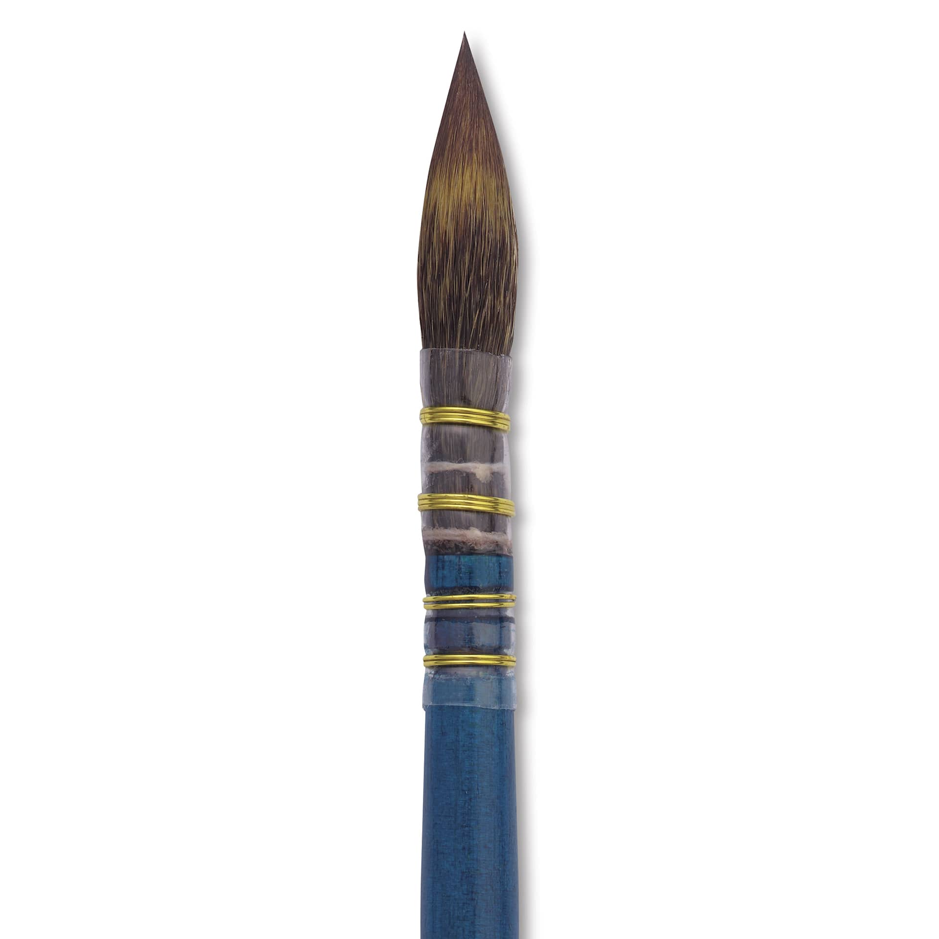 Isabey Isacolor Synthetic Brush - Quill Mop, Short Handle, Size 0, close-up