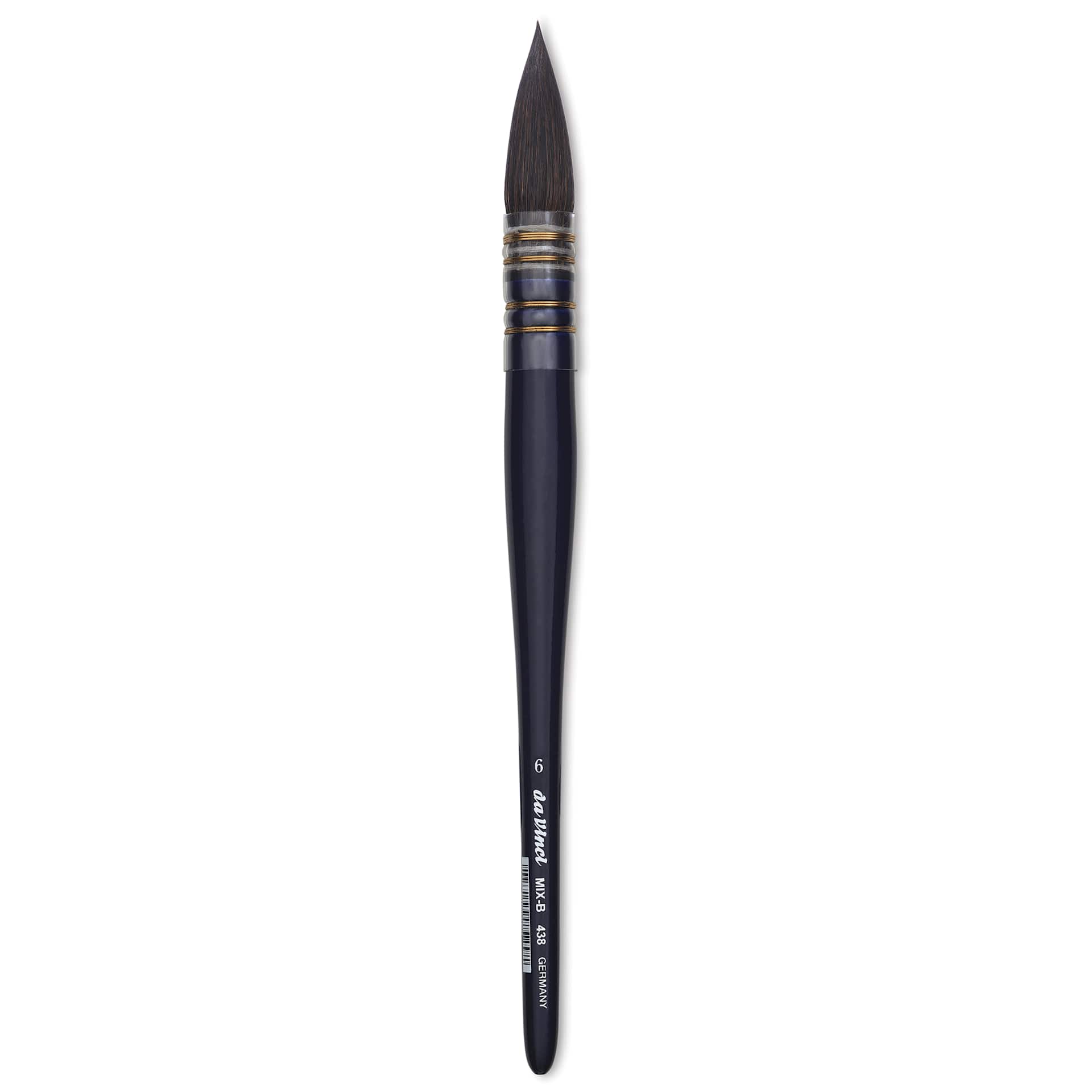Da Vinci Cosmotop Sable Mix B Brush - Round Wash, Short Handle, Size 6