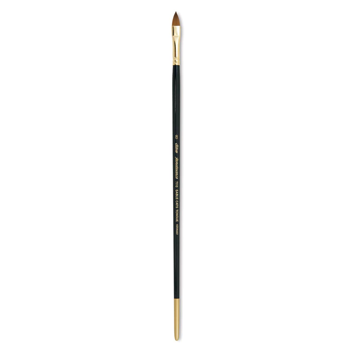 Silver Brush Renaissance Red Sable Brush - Cat's Tongue, Long Handle, Size 8