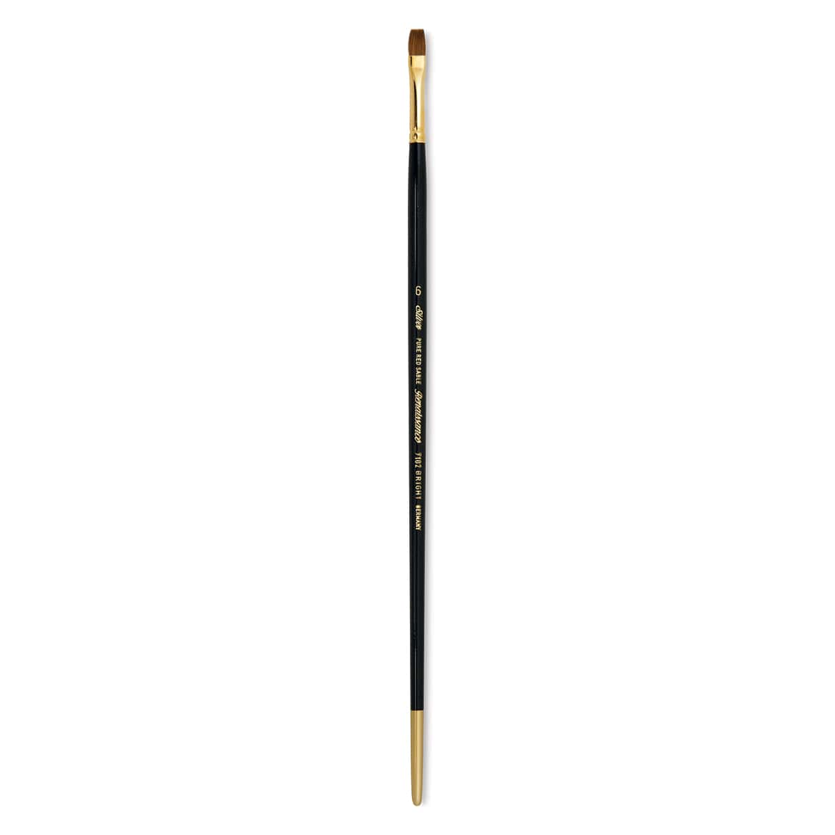 Silver Brush Renaissance Red Sable Brush - Bright, Long Handle, Size 6