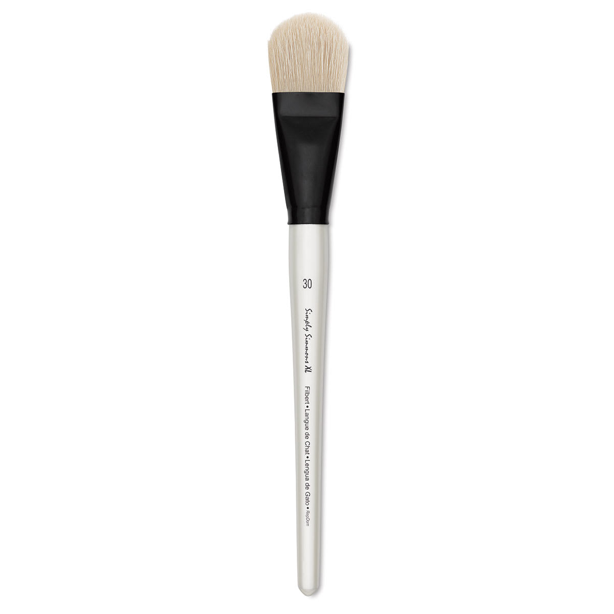 Simply Simmons XL Natural Bristle Brush - Filbert, Size 30