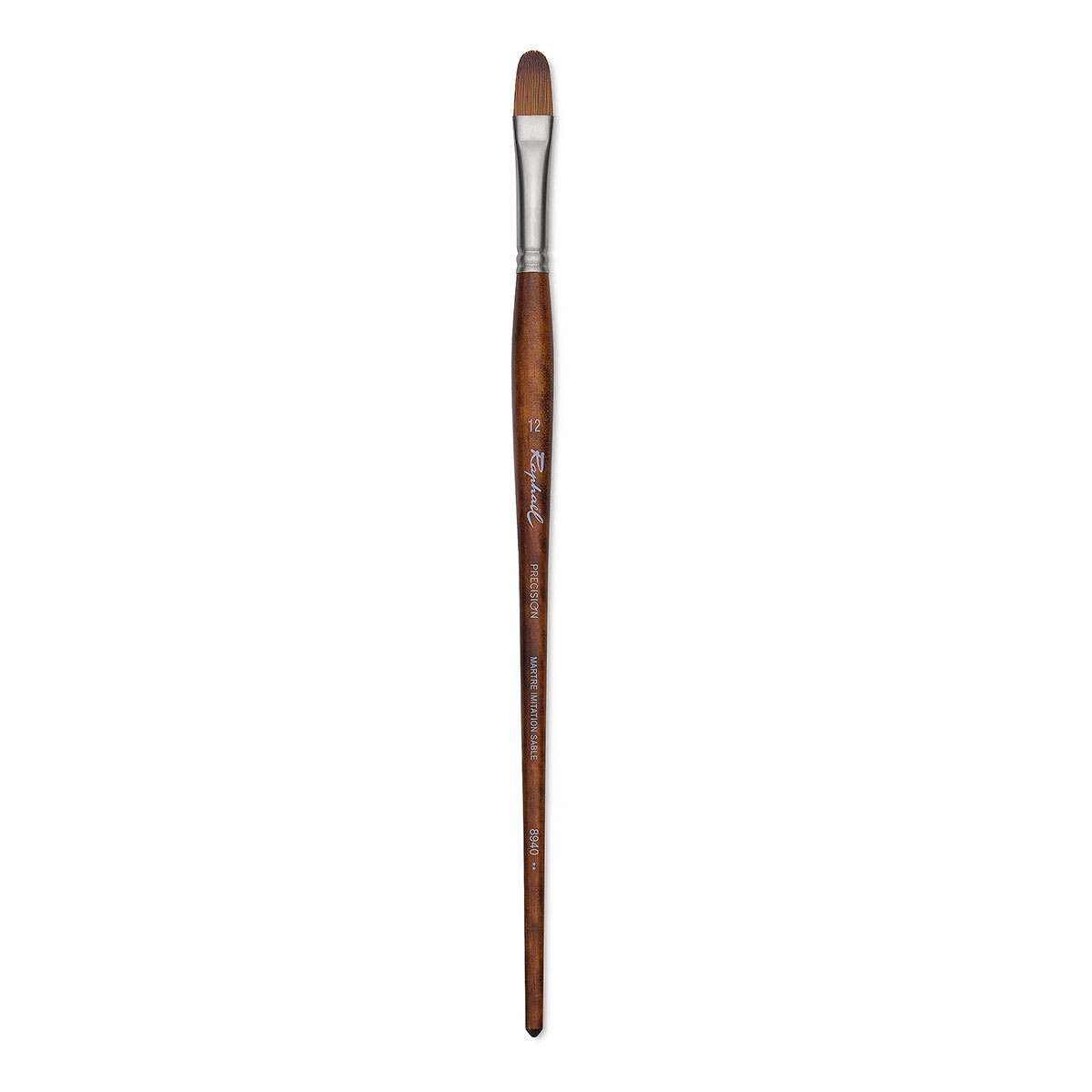 Raphaël Precision Brush - Filbert, Size 12, Long Handle