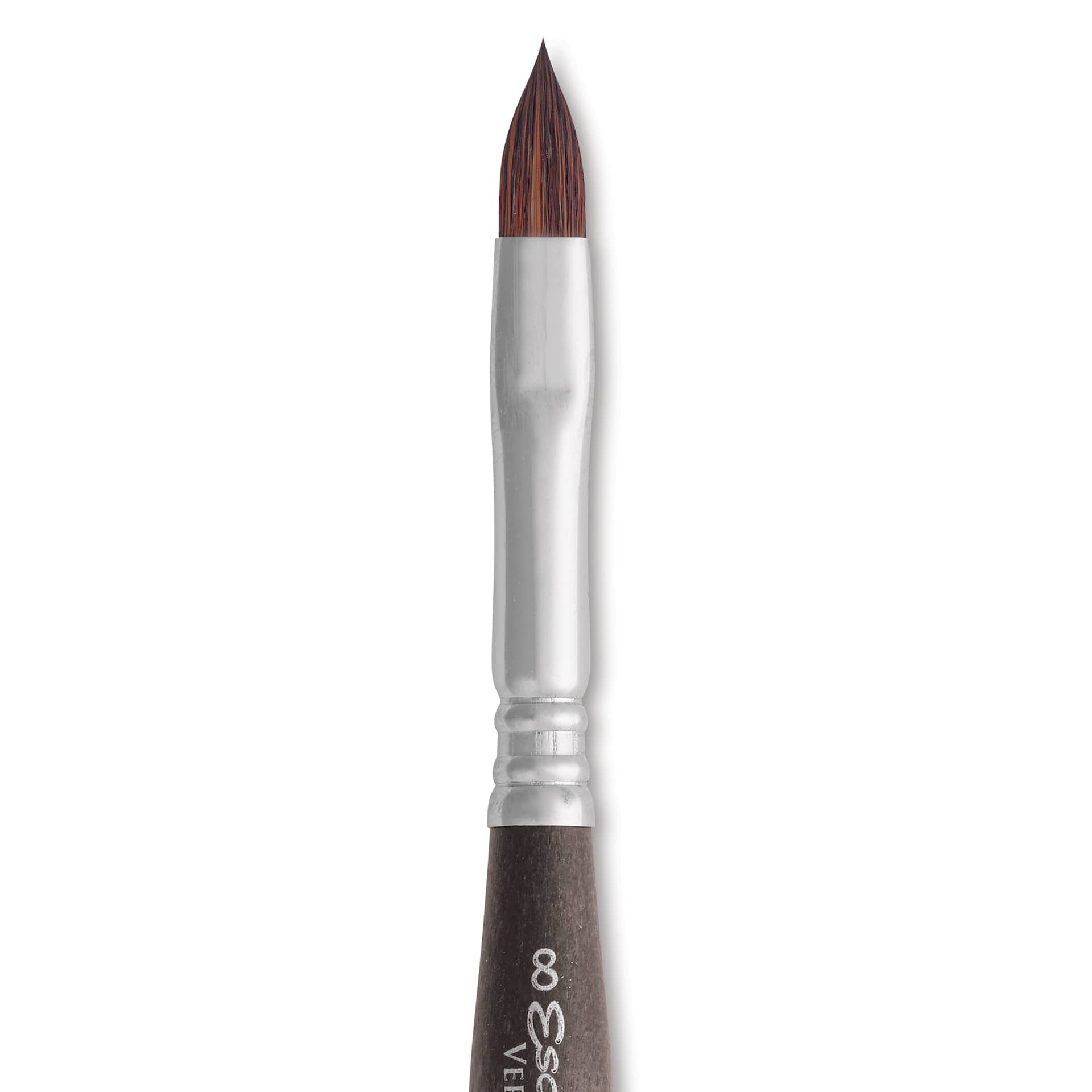 Escoda Versatil Travel Brush - Filbert, Short Handle, Size 8, close-up