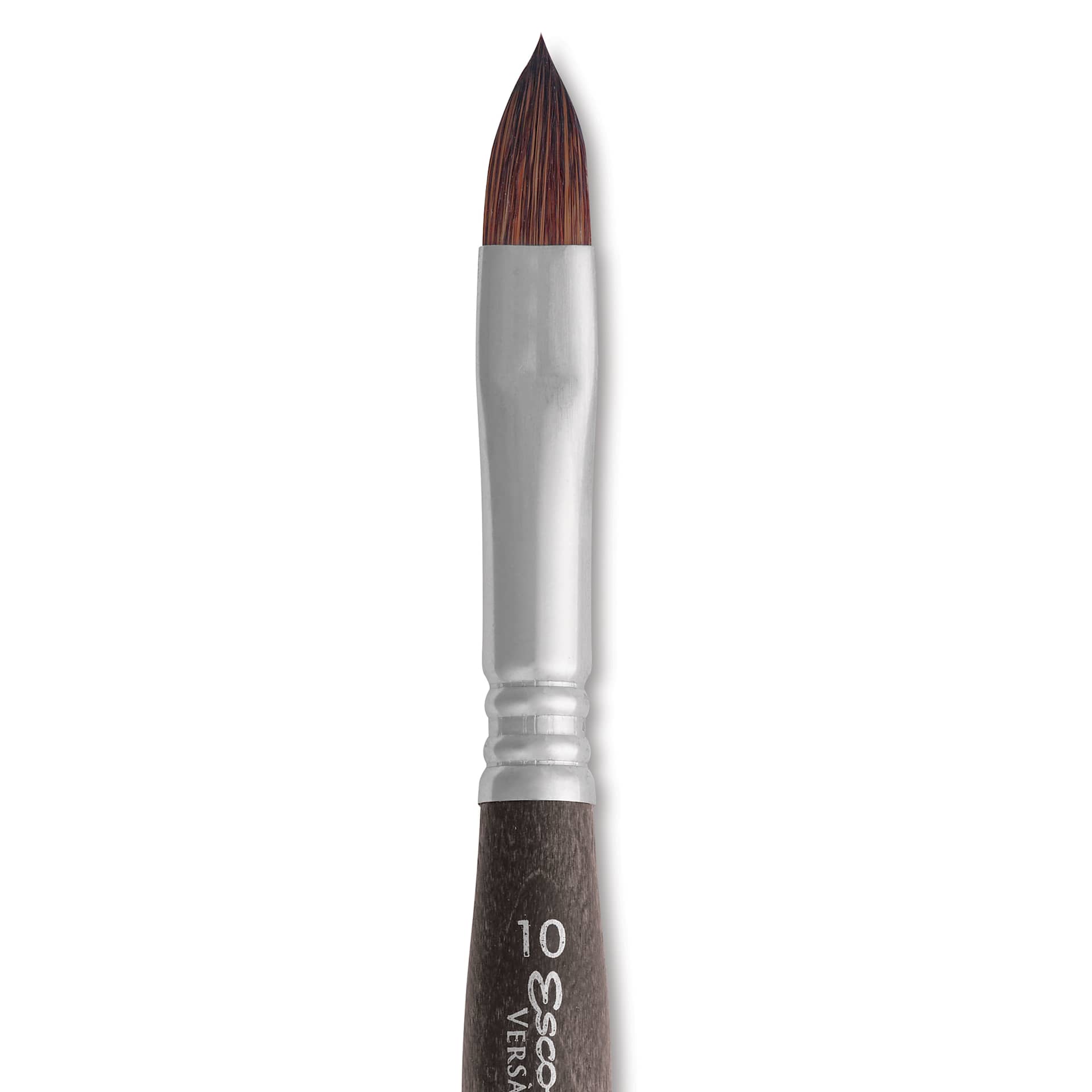 Escoda Versatil Travel Brush - Filbert, Short Handle, Size 10, close-up