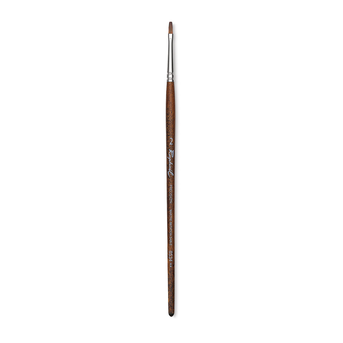 Raphaël Precision Brush - Flat, Size 2, Short Handle