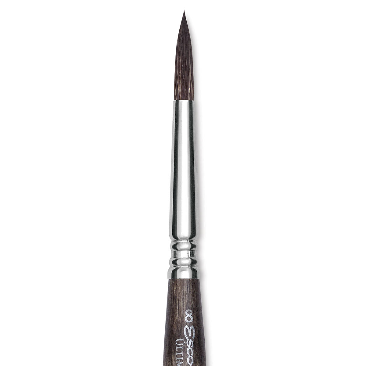 Escoda Último Synthetic Squirrel Brush - Travel Round, Size 8 (close-up)