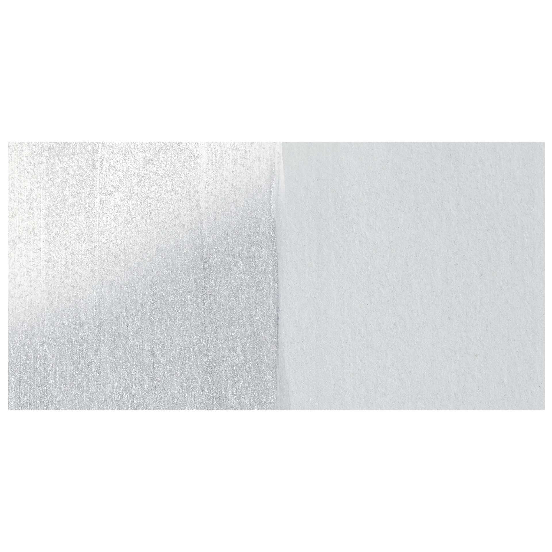 Liquitex Basics Acrylic Fluid Paint - Silver, 250 ml bottle and swatch