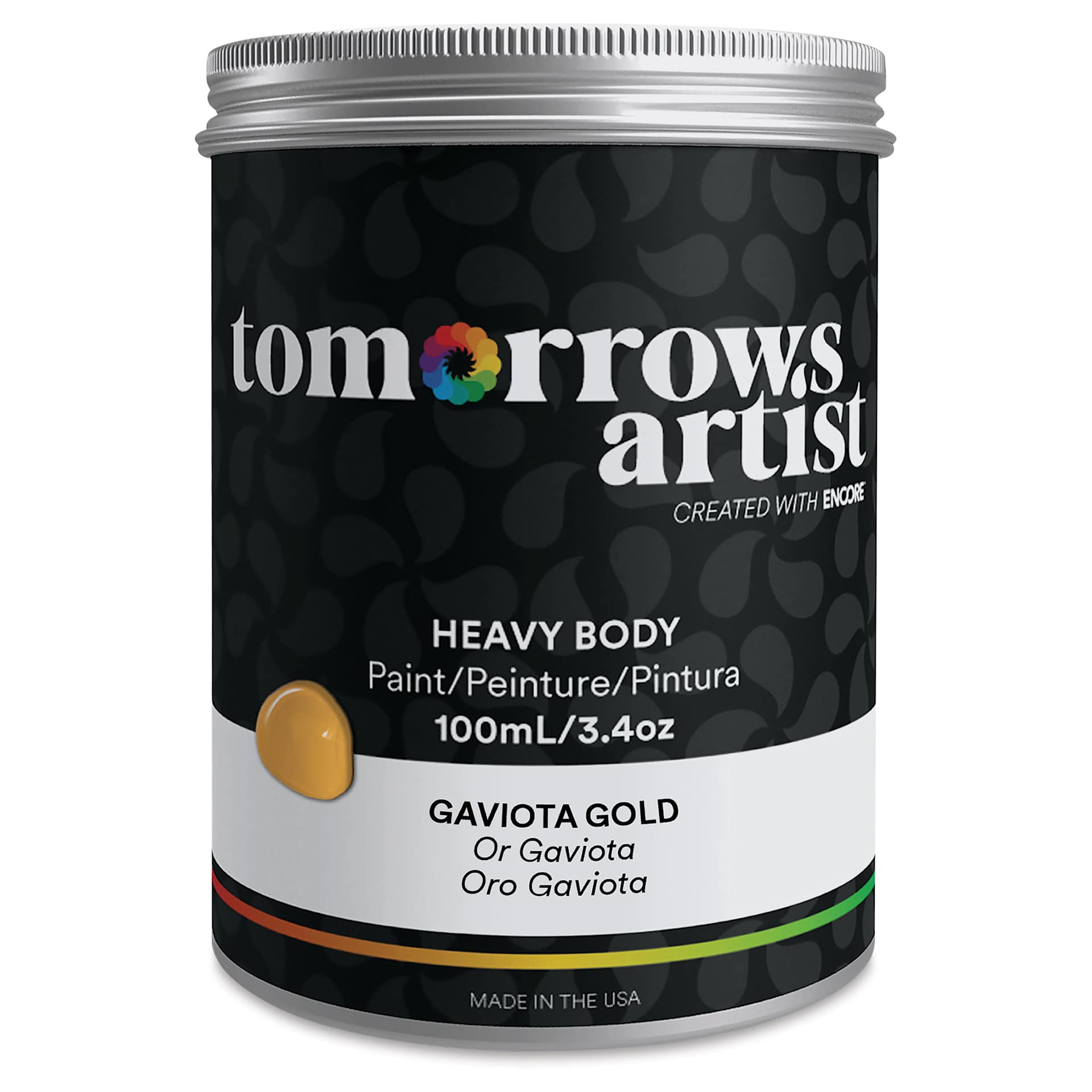 Tomorrow's Artist Eco-Friendly Heavy Body Acrylic Paint - Gaviota Gold, 100 ml