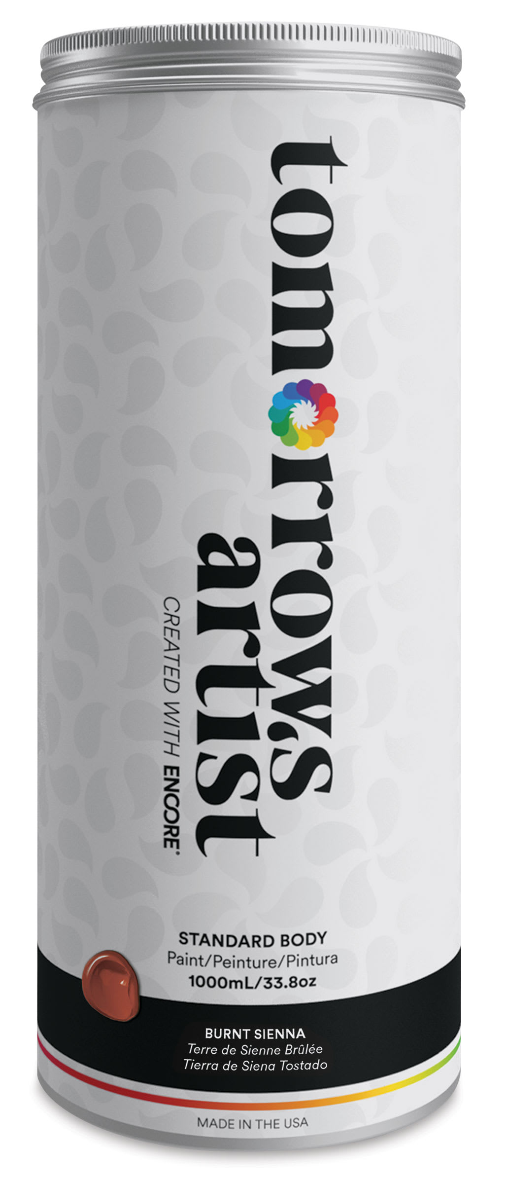 Tomorrow's Artist Eco-Friendly Standard Body Acrylic Paint - Burnt Sienna,1L