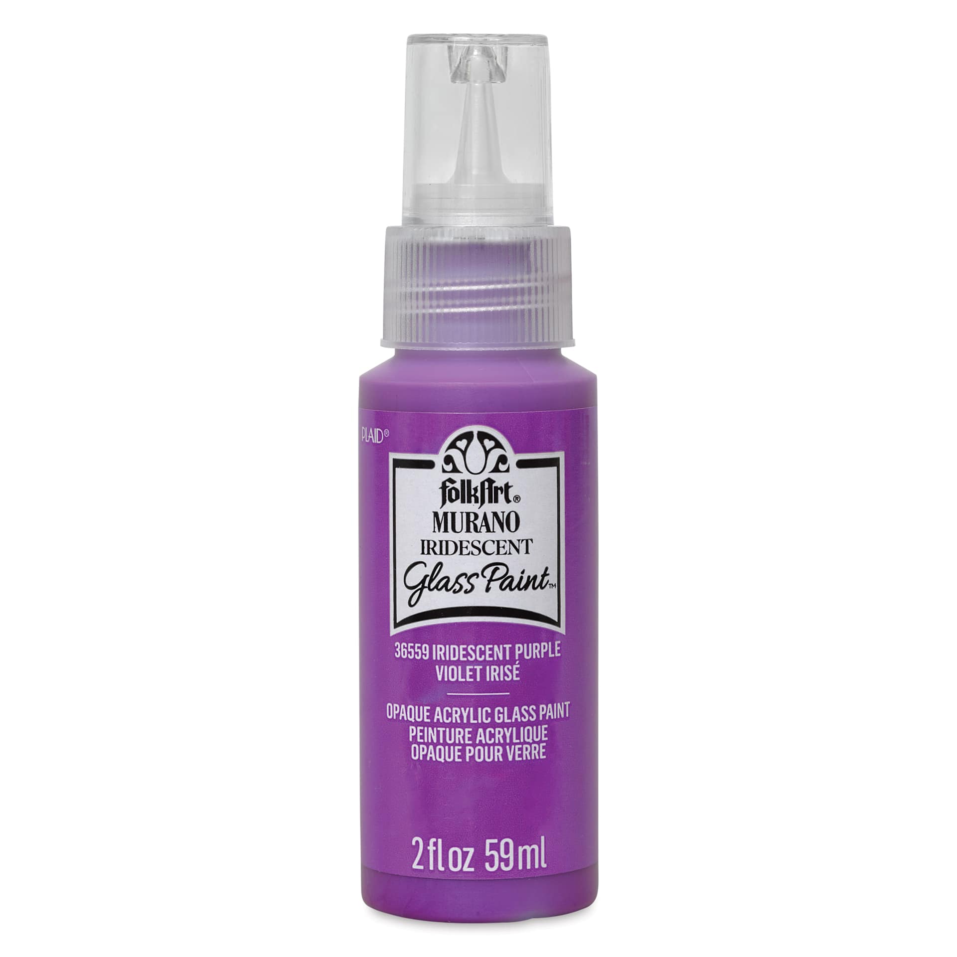 FolkArt Murano Glass Paint - Iridescent Purple, 2 oz