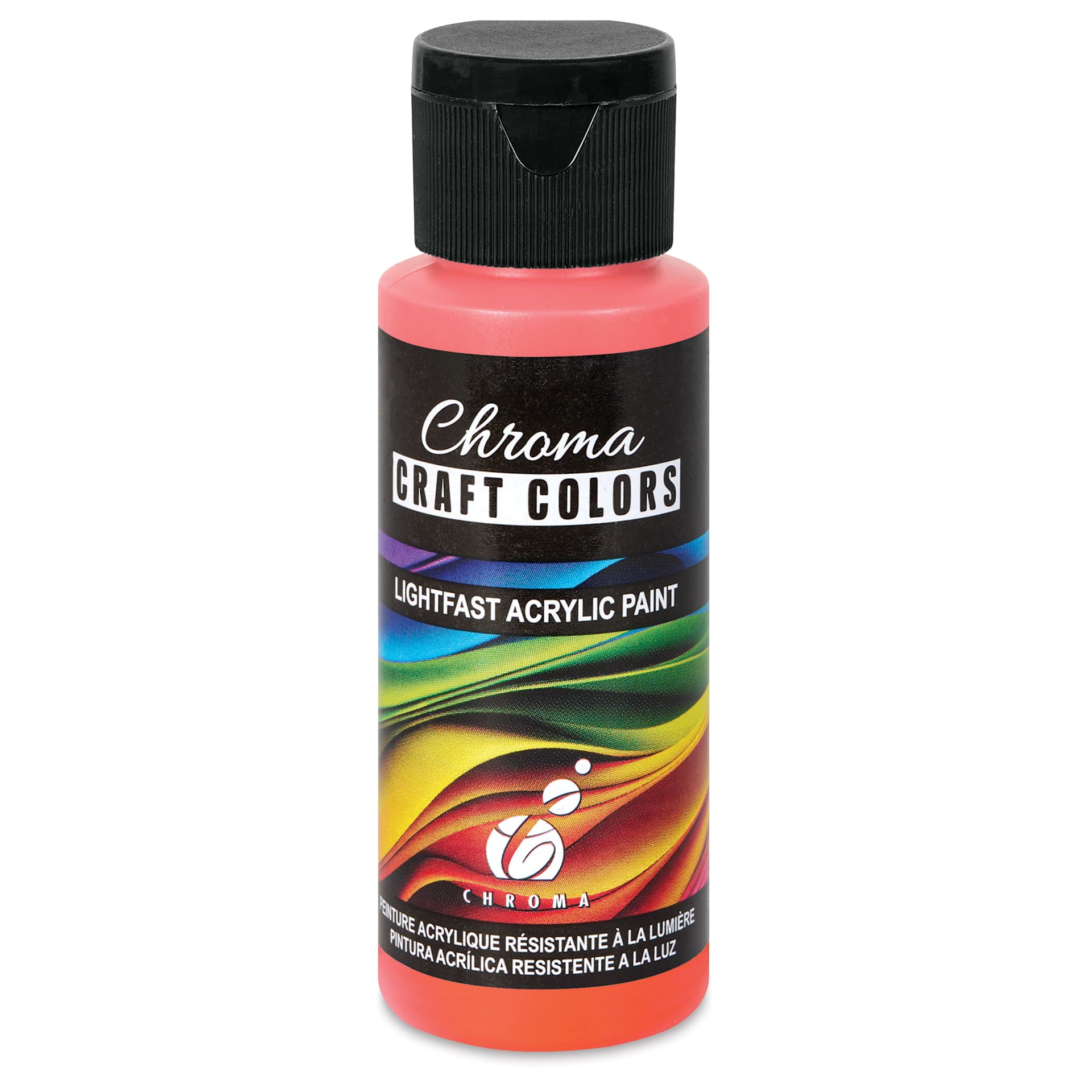Chroma Craft Colors Acrylic Paint - Papaya, 2 oz