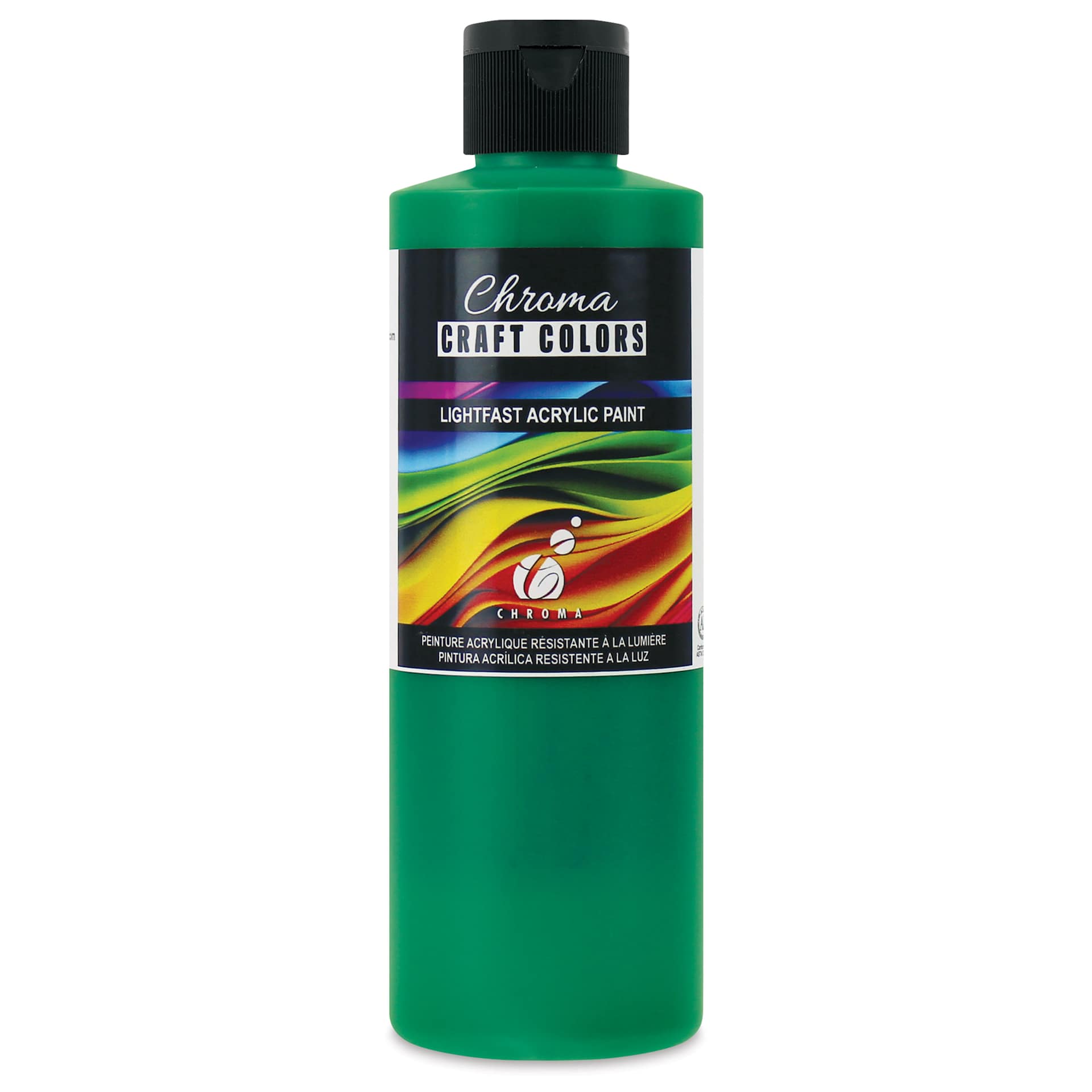 Chroma Craft Colors Acrylic Paint - Green with Envy, 8 oz