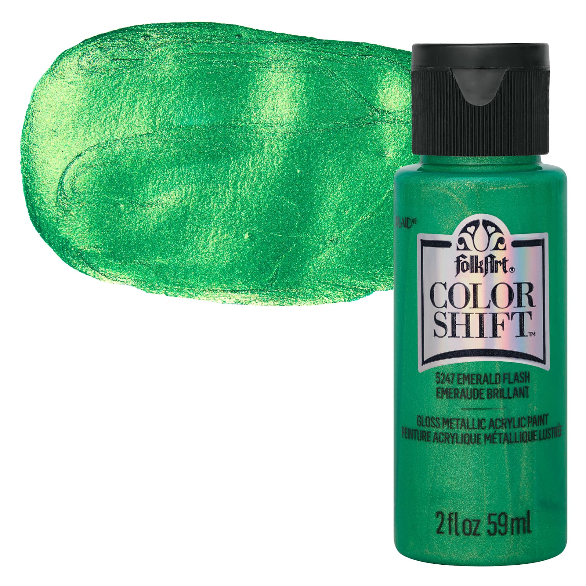 FolkArt Color Shift Paint - Emerald Flash, 2 oz | BLICK Art Materials