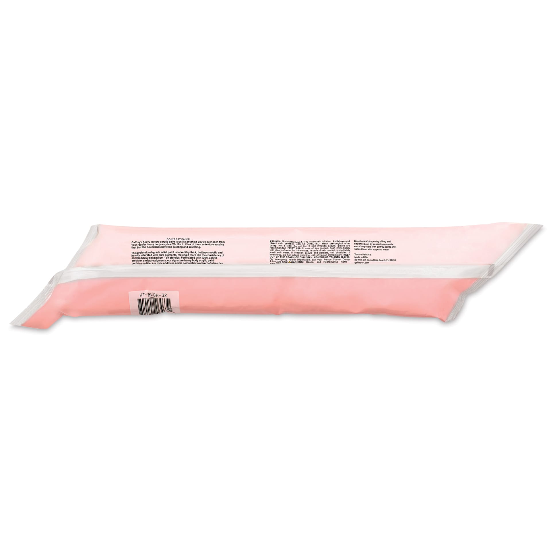 Gaffrey Heavy Body Texture Acrylic Paint - Blush, 32 oz  back