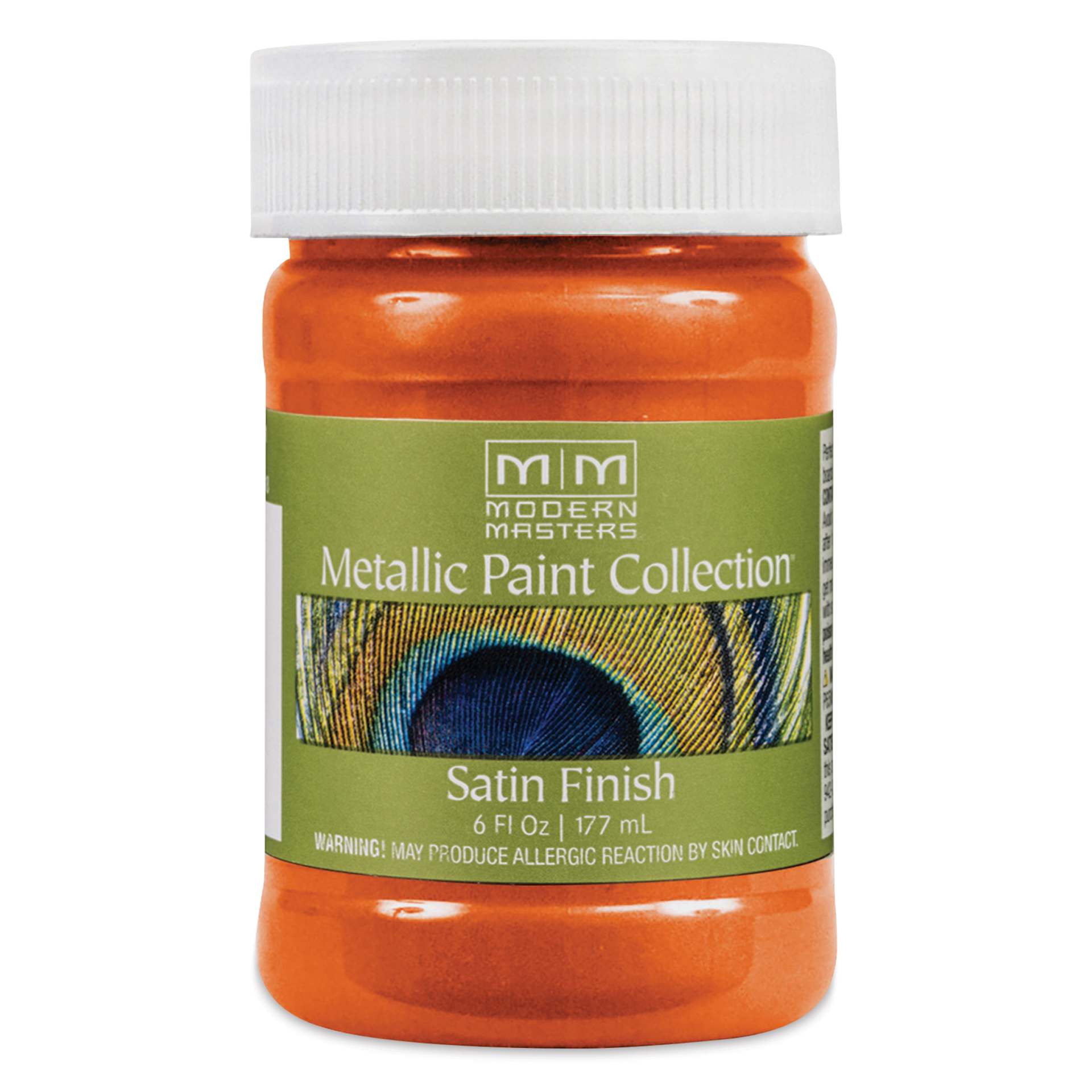 Modern Masters Metallic Paint - Burnt Orange, 177 ml jar