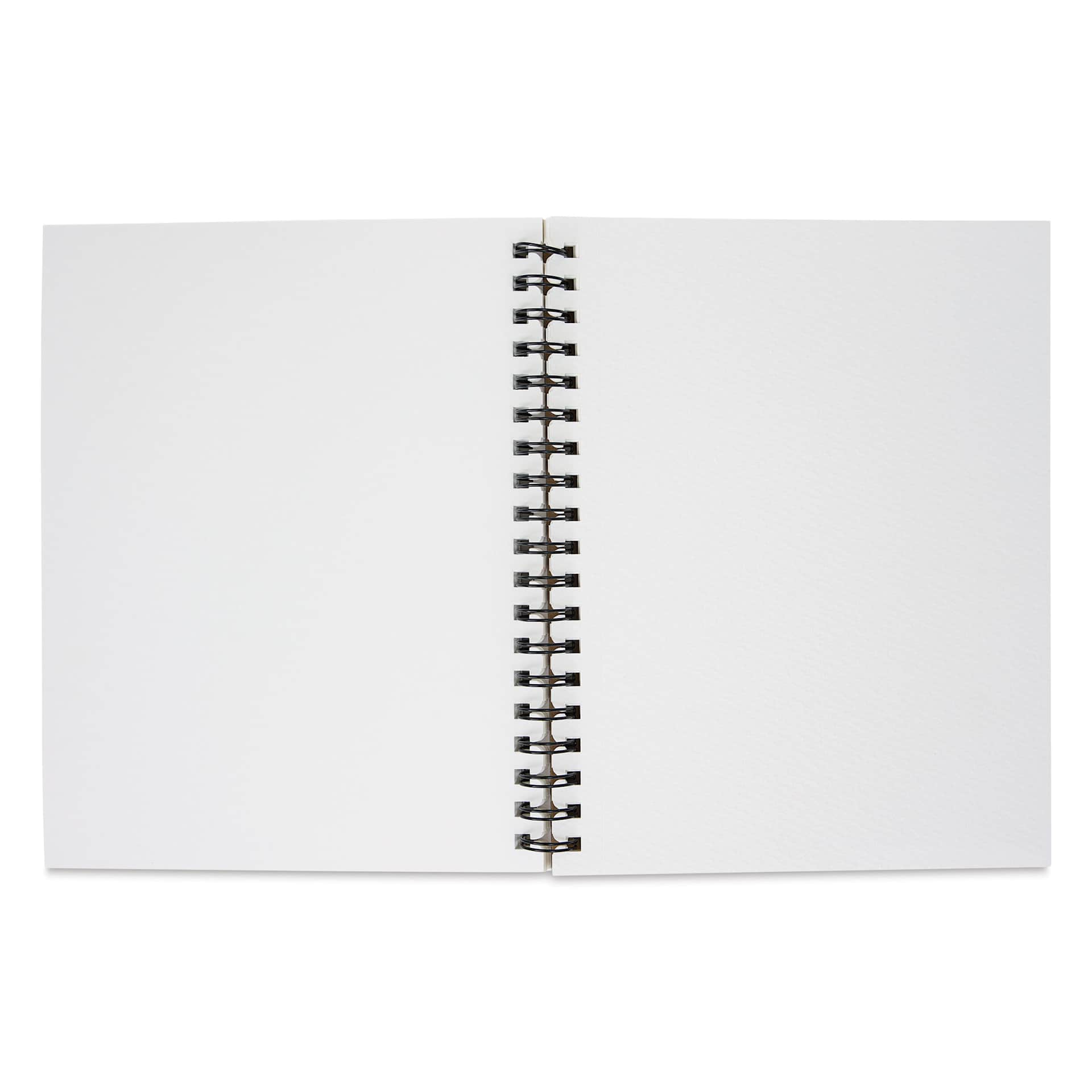 Grumbacher Watercolor In & Out Pad - 10" x 7", 30 Sheets, 140 lb, open