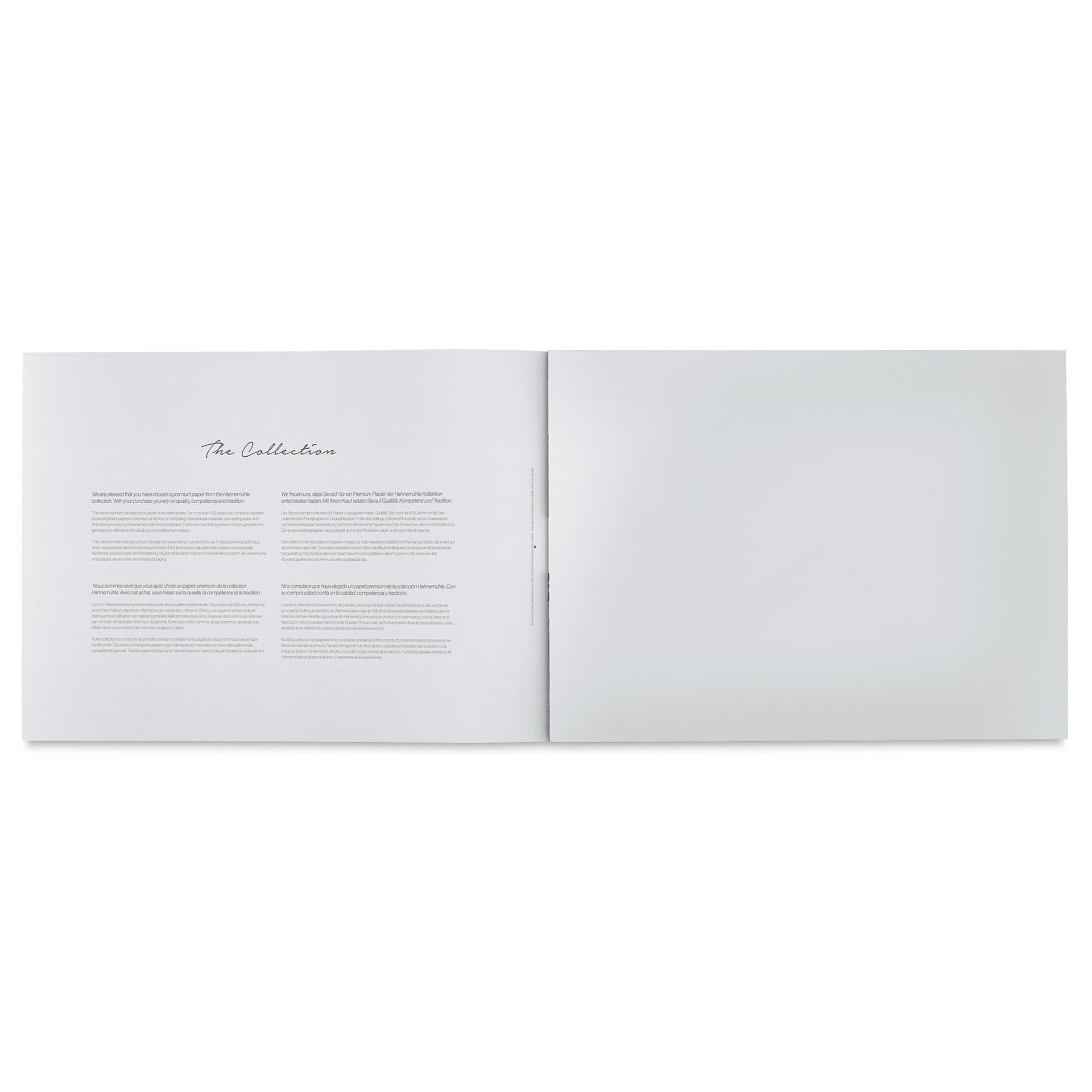 Hahnemühle The Collection Watercolor Block - Cold Press, 14.1" x 18.9", 140 lb, 10 Sheets open to first page