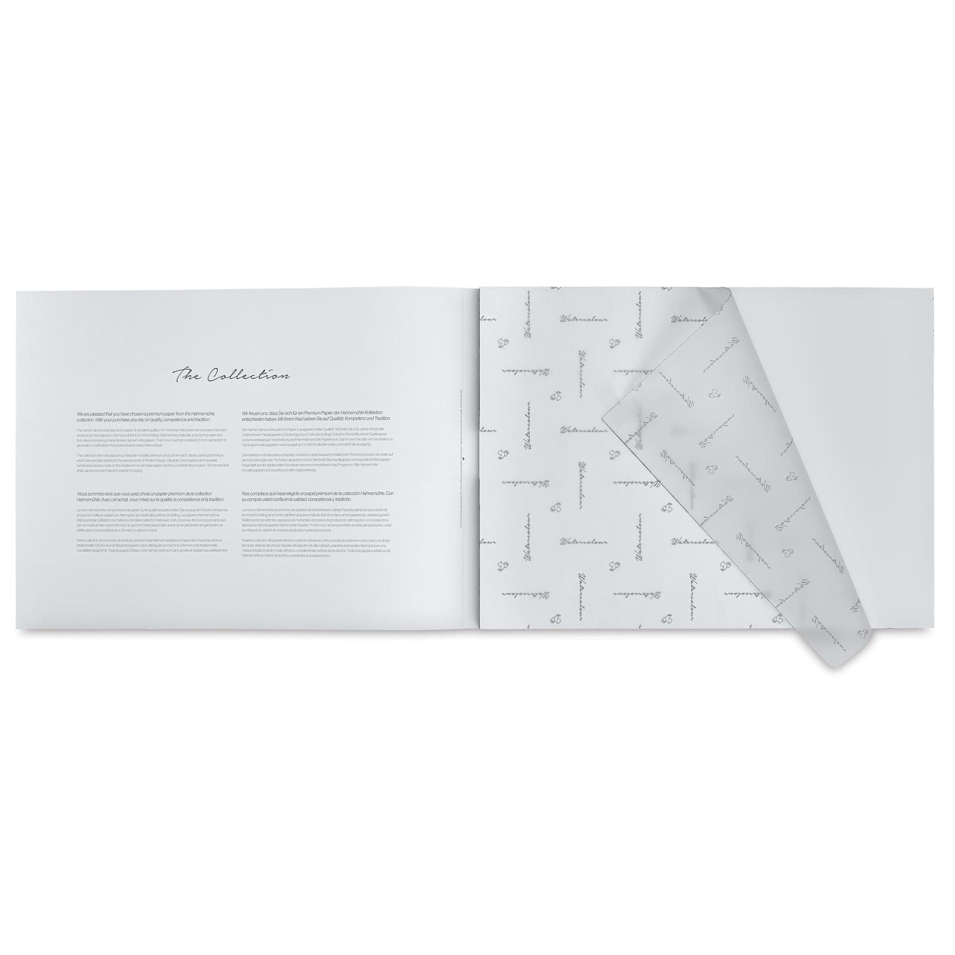 Hahnemühle The Collection Watercolor Block - Cold Press, 14.1" x 18.9", 300 lb, 10 Sheets cover sheet on block