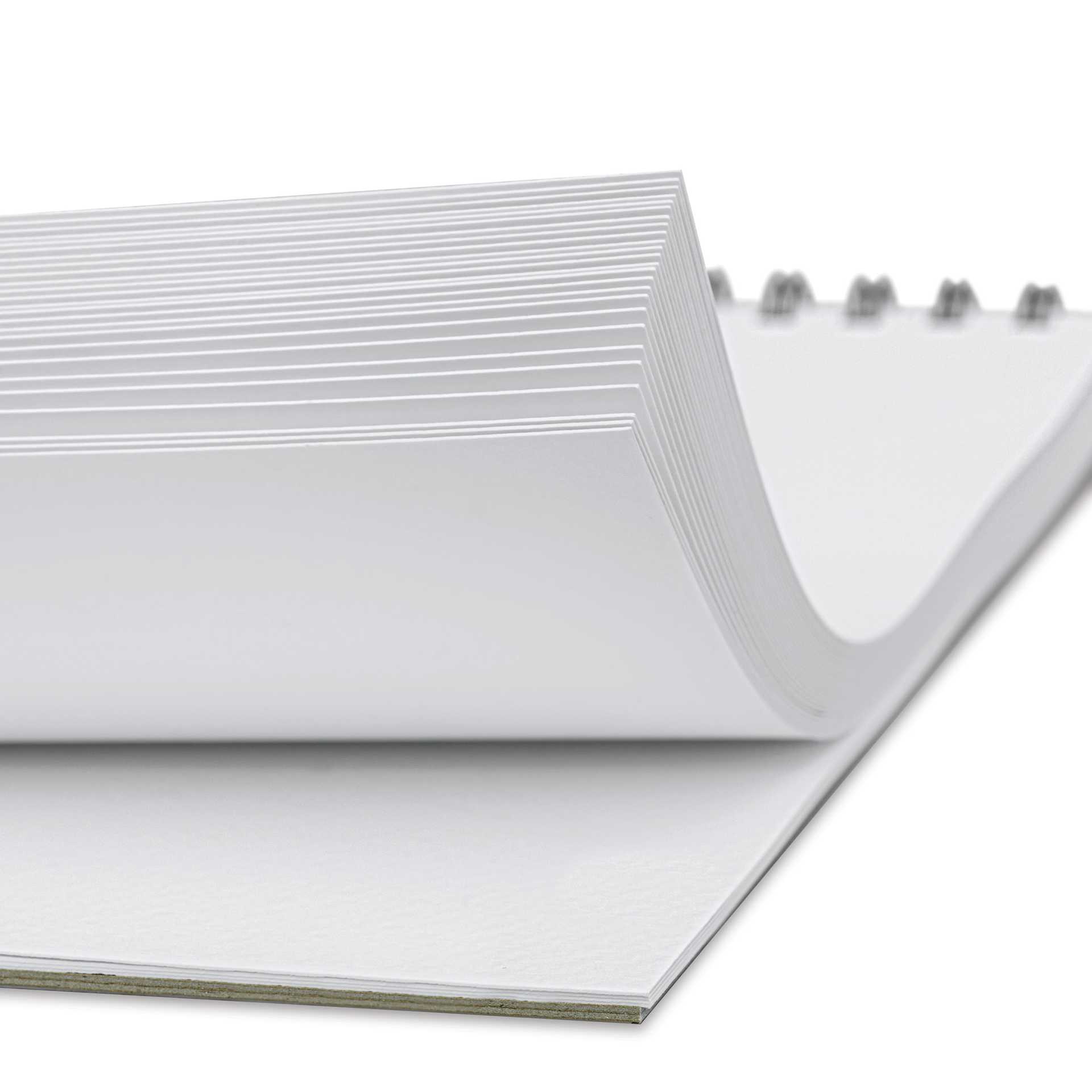 artPOP! Watercolor Spiral Bound Pad - 5-1/2" x 8-1/2", 30 sheets, pad being opened