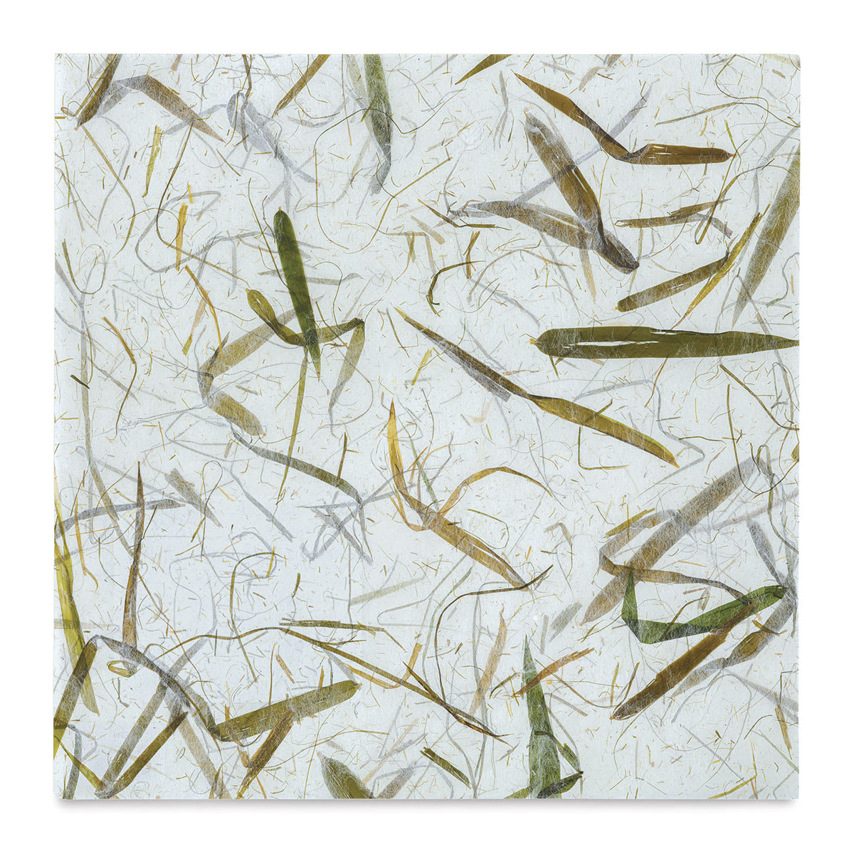 Thai Bamboo Leaves Decorative Paper - Full sheet shown
