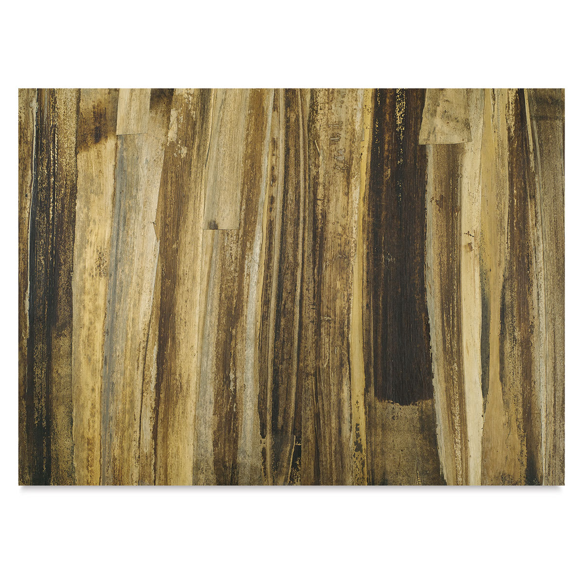 Black Ink Banana Plank Paper - Full sheet shown
