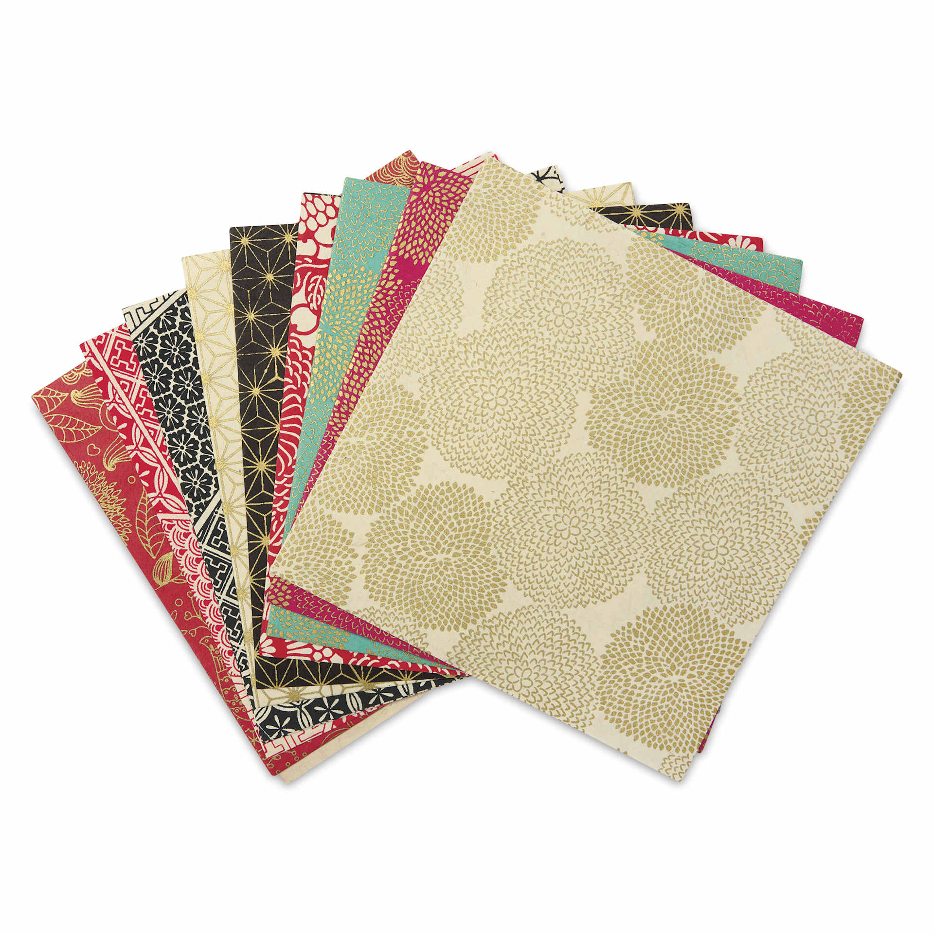 Lotka Origami Paper Packs - 6" x 6", Geo, Pkg of 20 Sheets