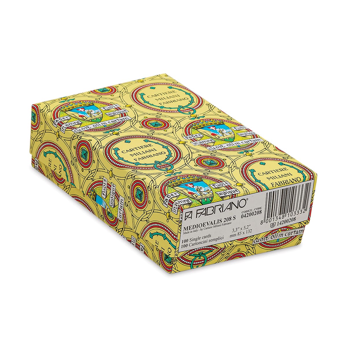 Fabriano Medioevalis Reply Cards - 3-1/2" x 5-1/4", Single, Box of 100
