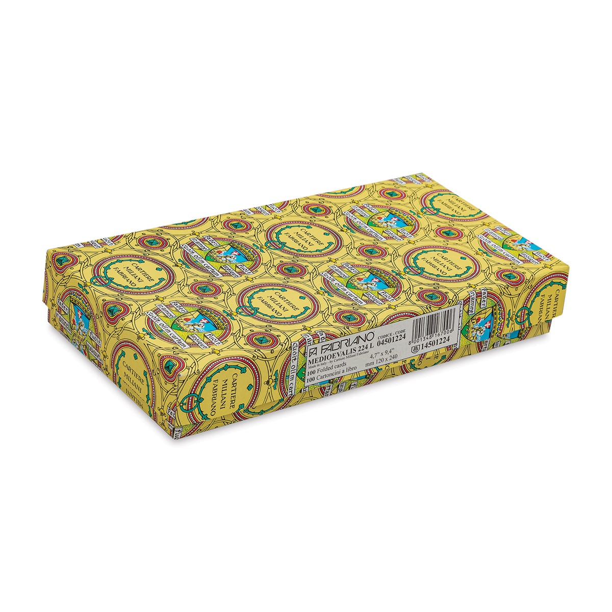Fabriano Medioevalis Square Cards - 4-3/4" x 4-3/4", Folded, Box of 100