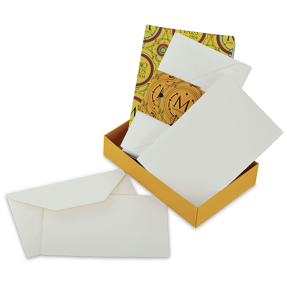Fabriano Medioevalis Reply Cards and Envelopes - 3-1/2" x 5-1/4", Single, Box of 20