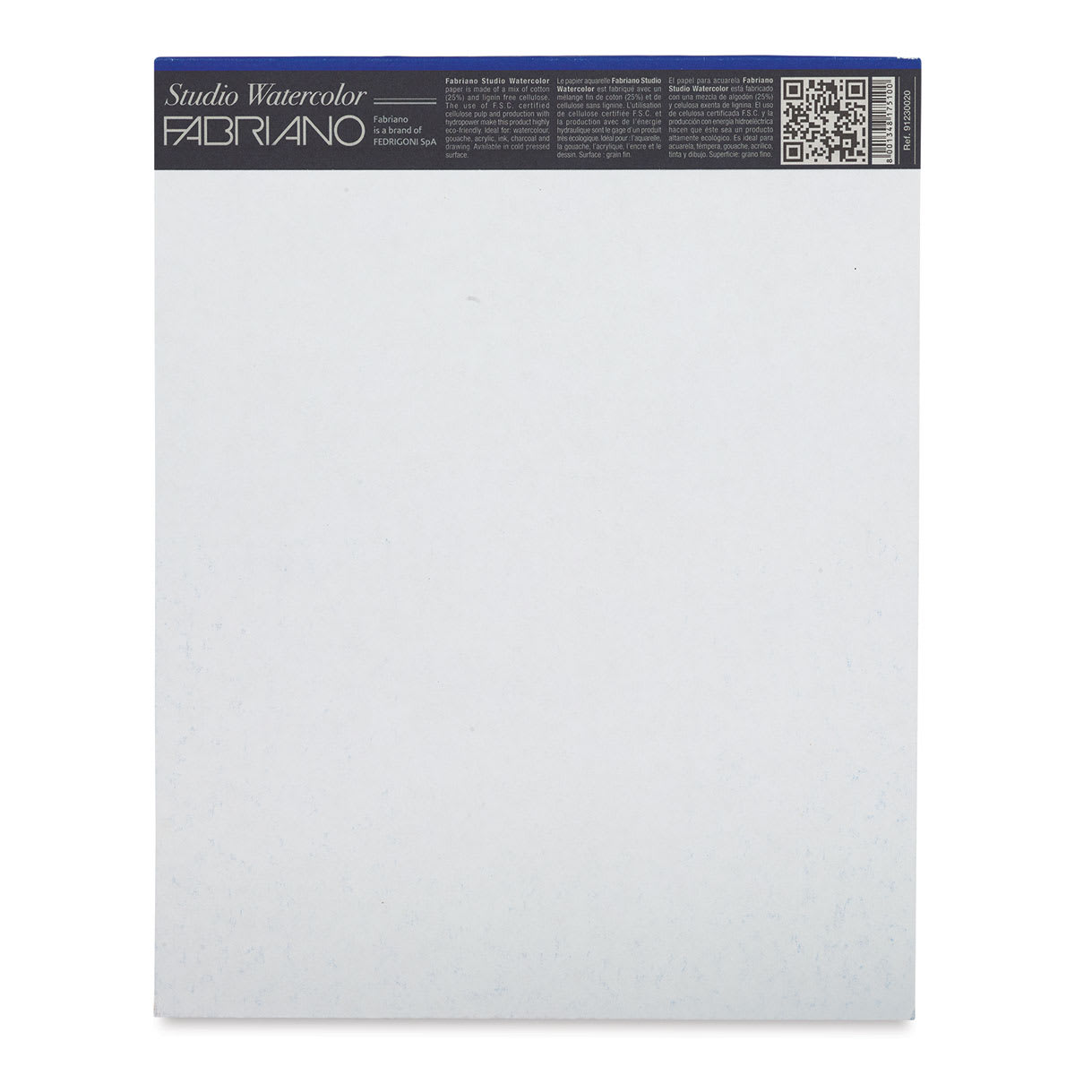 Fabriano Studio Watercolor Pad - 8'' x 10'', 300 gsm, Cold Press, 12 sheets (back cover)