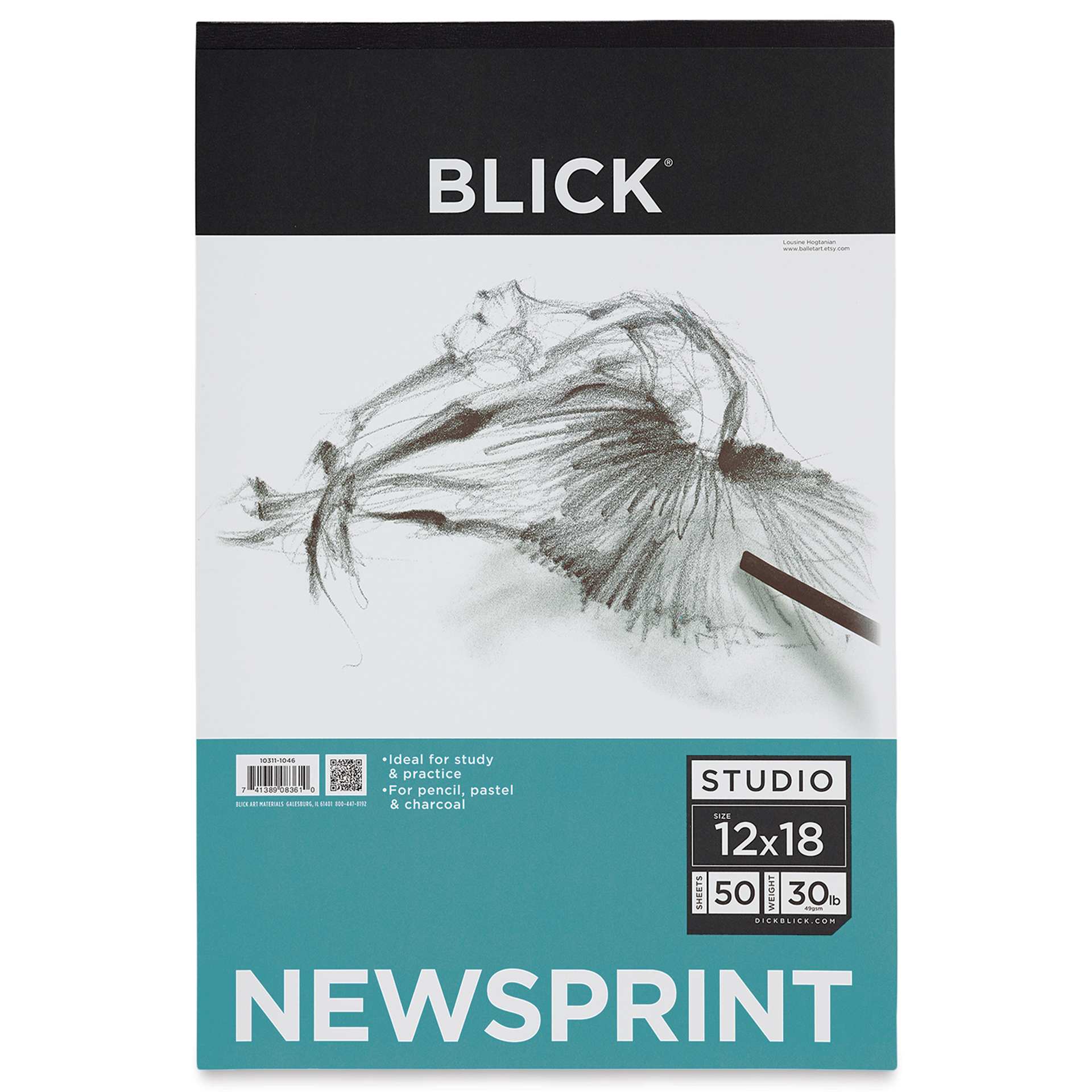 Blick Studio Newsprint Pad - 12" x 18", 50 Sheets